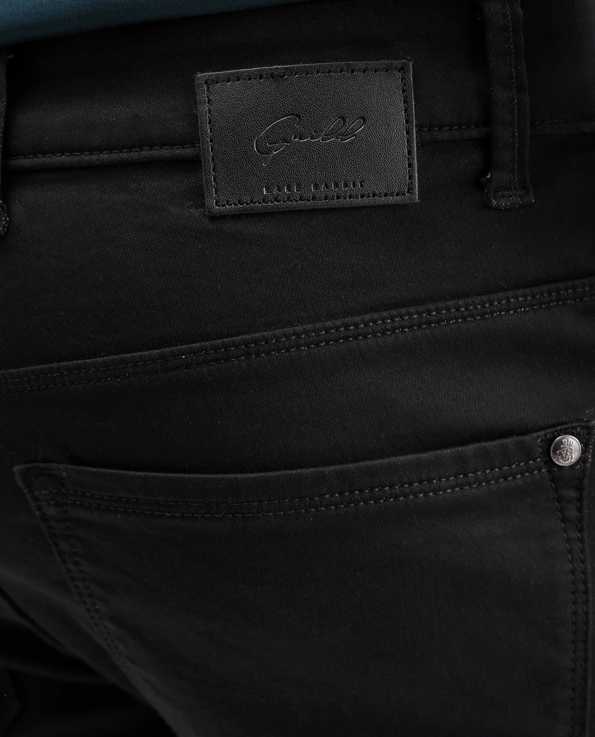 Rare Rabbit Men's Korv-25 Black Cotton Blend Plain Hawk Slim Fit Jeans