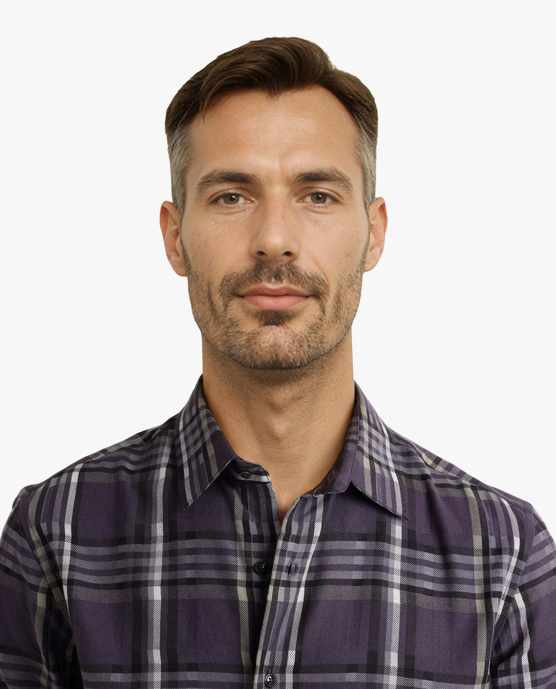 Rare Rabbit Men Mest Navy Cotton Fabric Full Sleeve Regular Fit Check Print Shirt