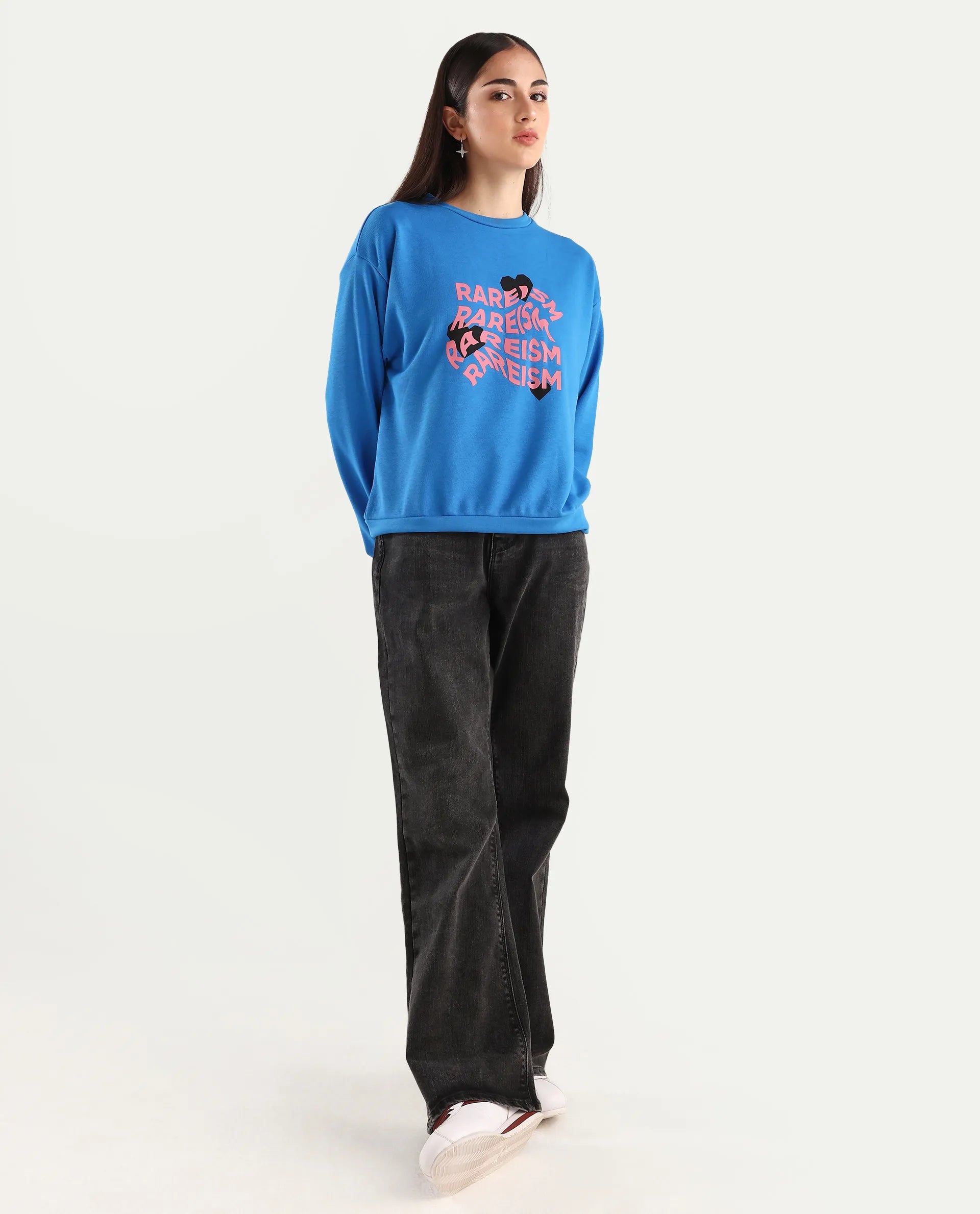 Rareism Women's Mica Black Cotton Blend Plain Ankle Length Bootcut Jeans