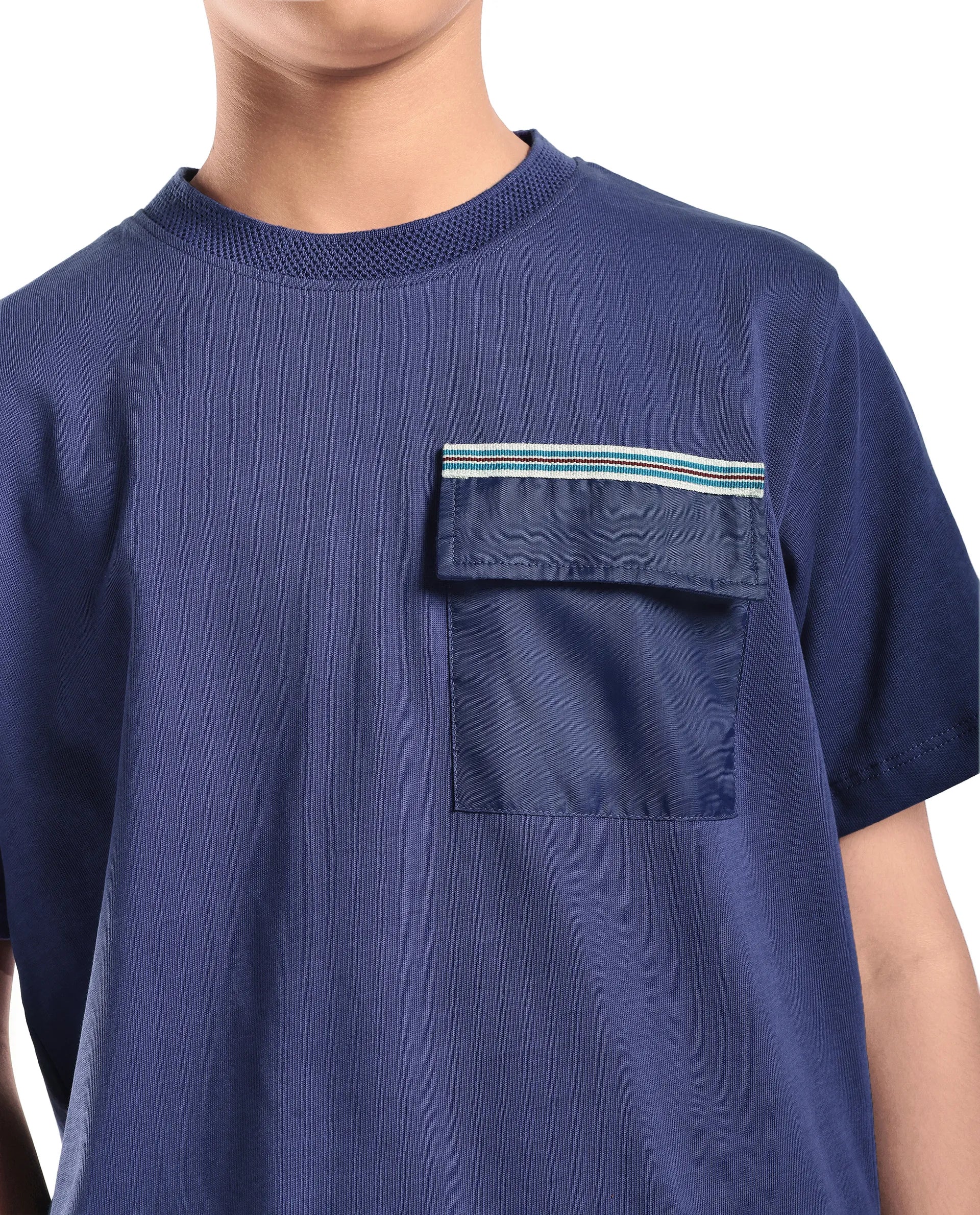 Rare Ones Kids Niall Dusky Purple Cotton Pull On Closure Pigment Print Boxy Fit T-Shirt