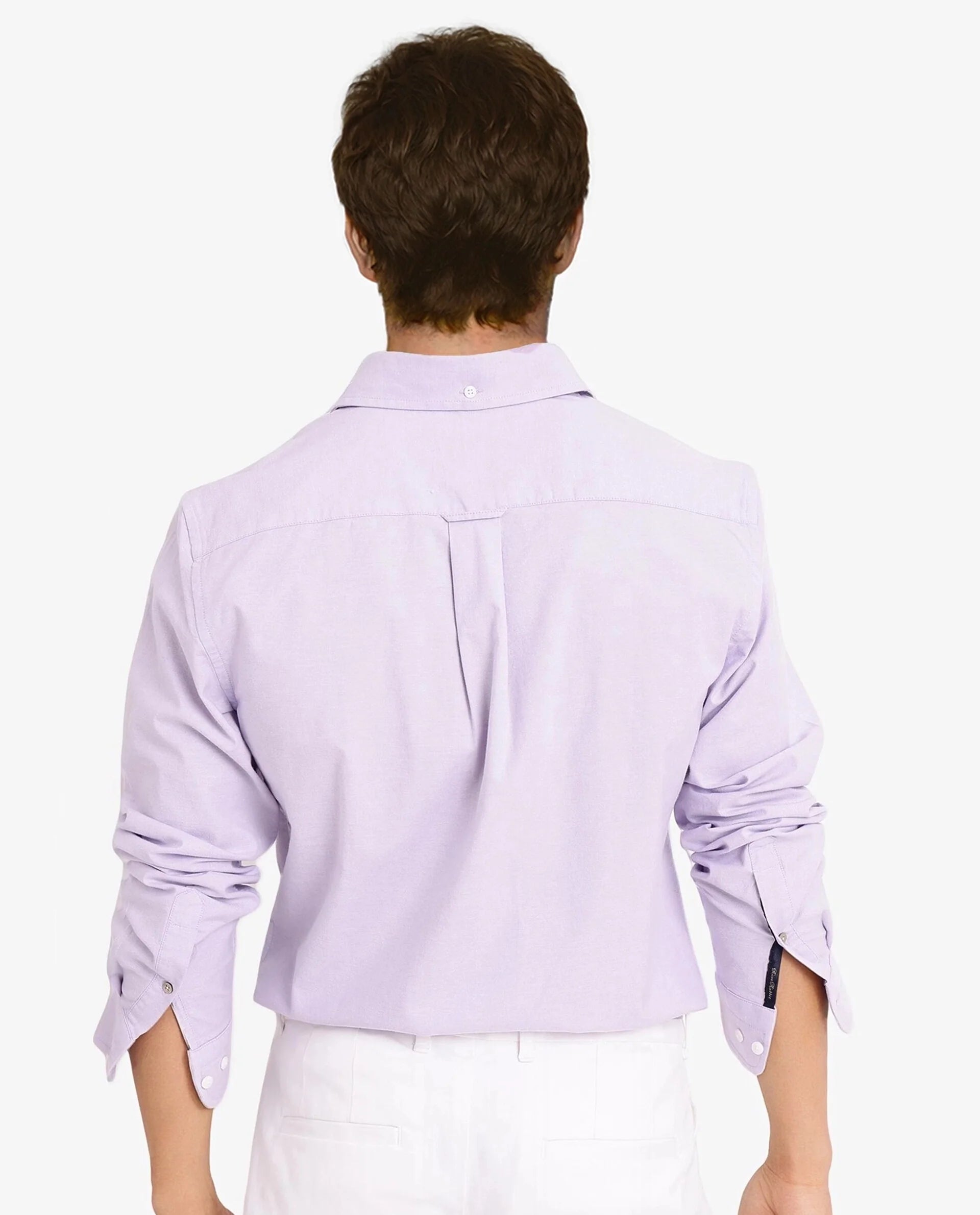 Rare Rabbit Men Oxo Light Purple Full Sleeve Collared Neck Button Closure Regular Fit Plain Shirt
