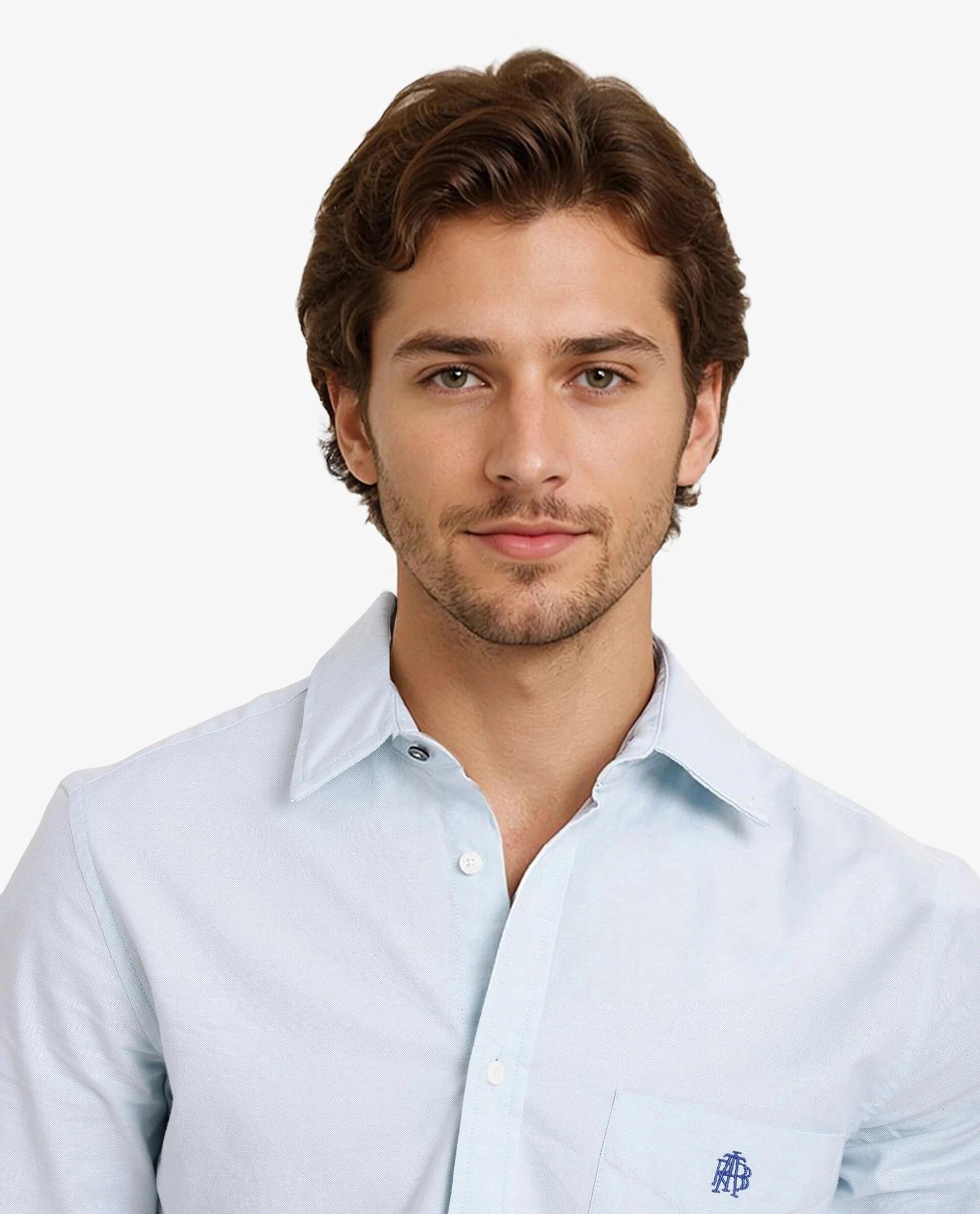 Rare Rabbit Men Oxo Pastel Turq Full Sleeve Collared Neck Button Closure Regular Fit Plain Shirt