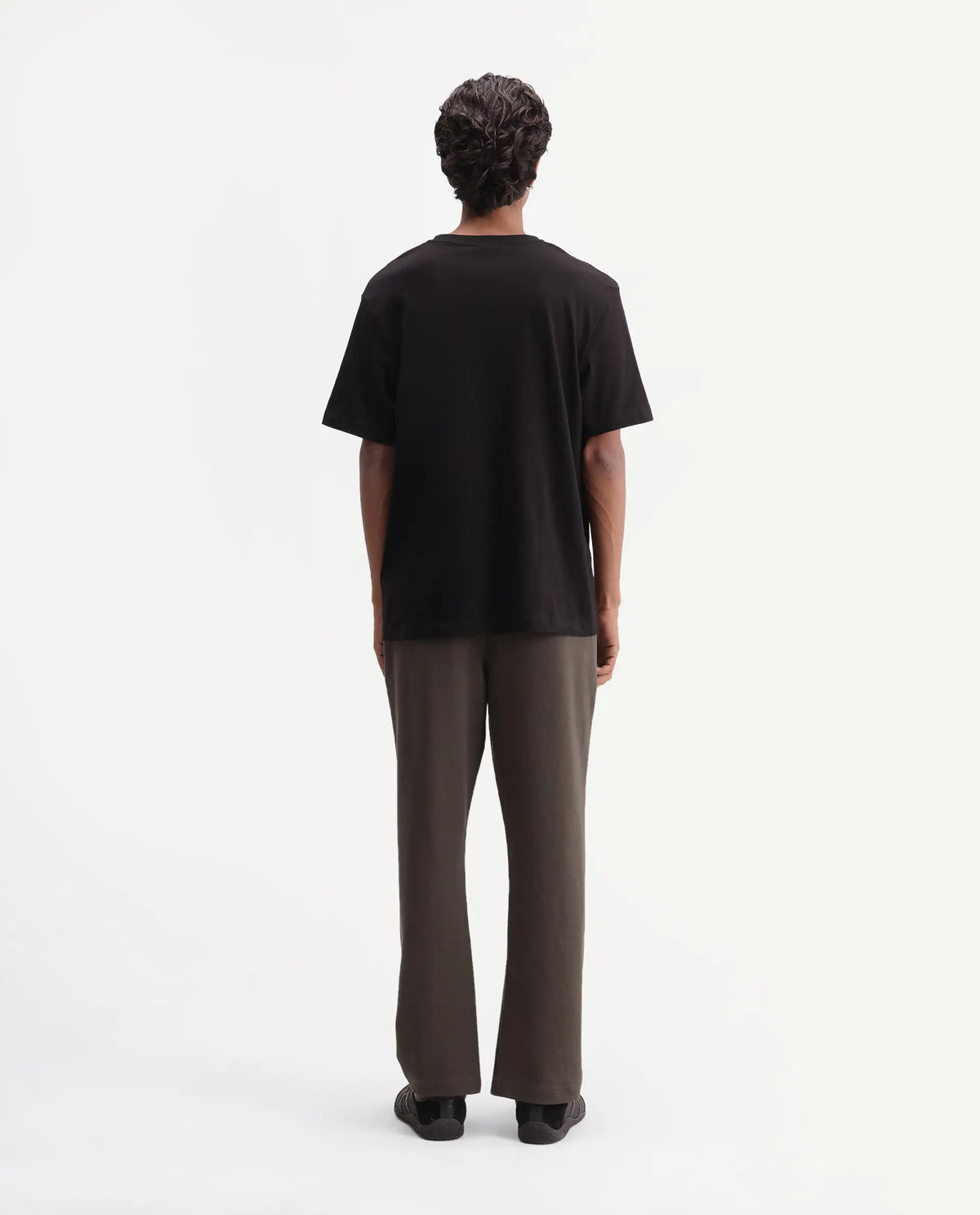 Rare Rabbit Men's Costo-T-A26 Olive Cotton Blend Relaxed Plain Track Pant