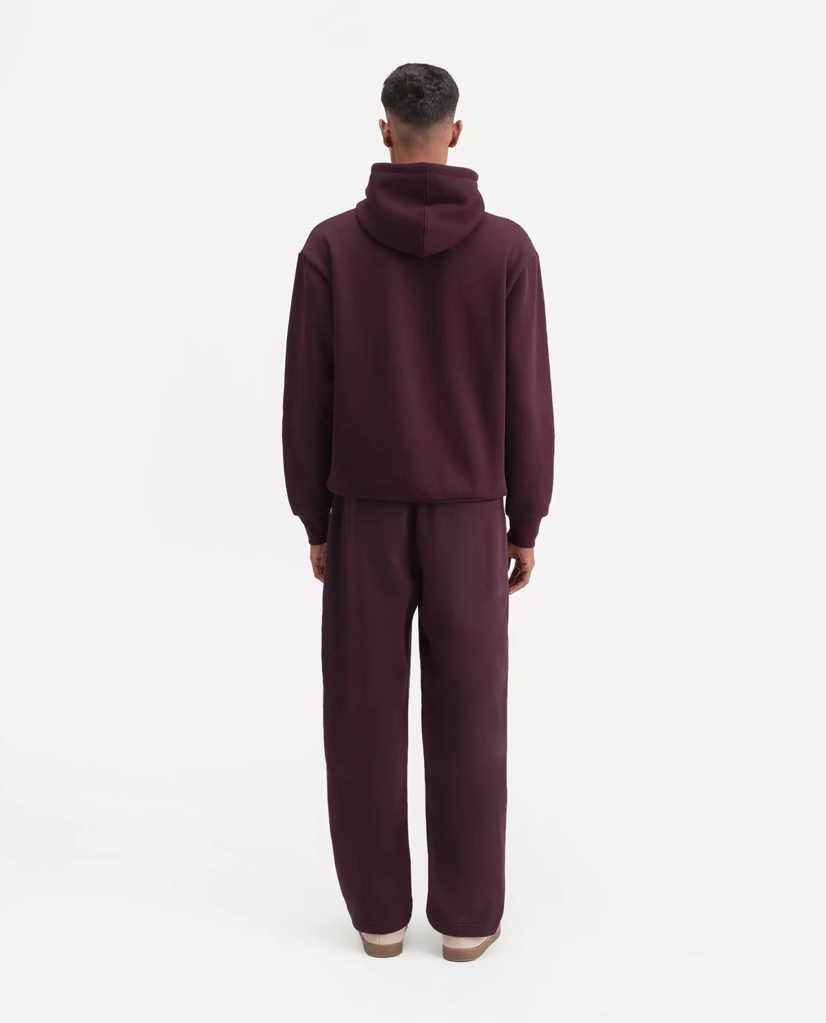 Rare Rabbit Men's Kore-T Maroon Cotton Blend Regular Plain Track Pant