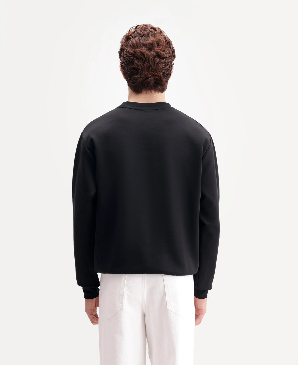 Rare Rabbit Men's Sped Primary Black Cotton Blend Crew Neck Regular Geometric Print Sweatshirt