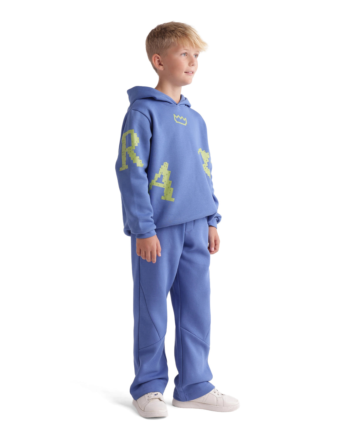 Rare Ones Kids Placo-B Light Purple Cotton Blend Fabric Drawstring Closure Jogger Fit Plain Track Pant