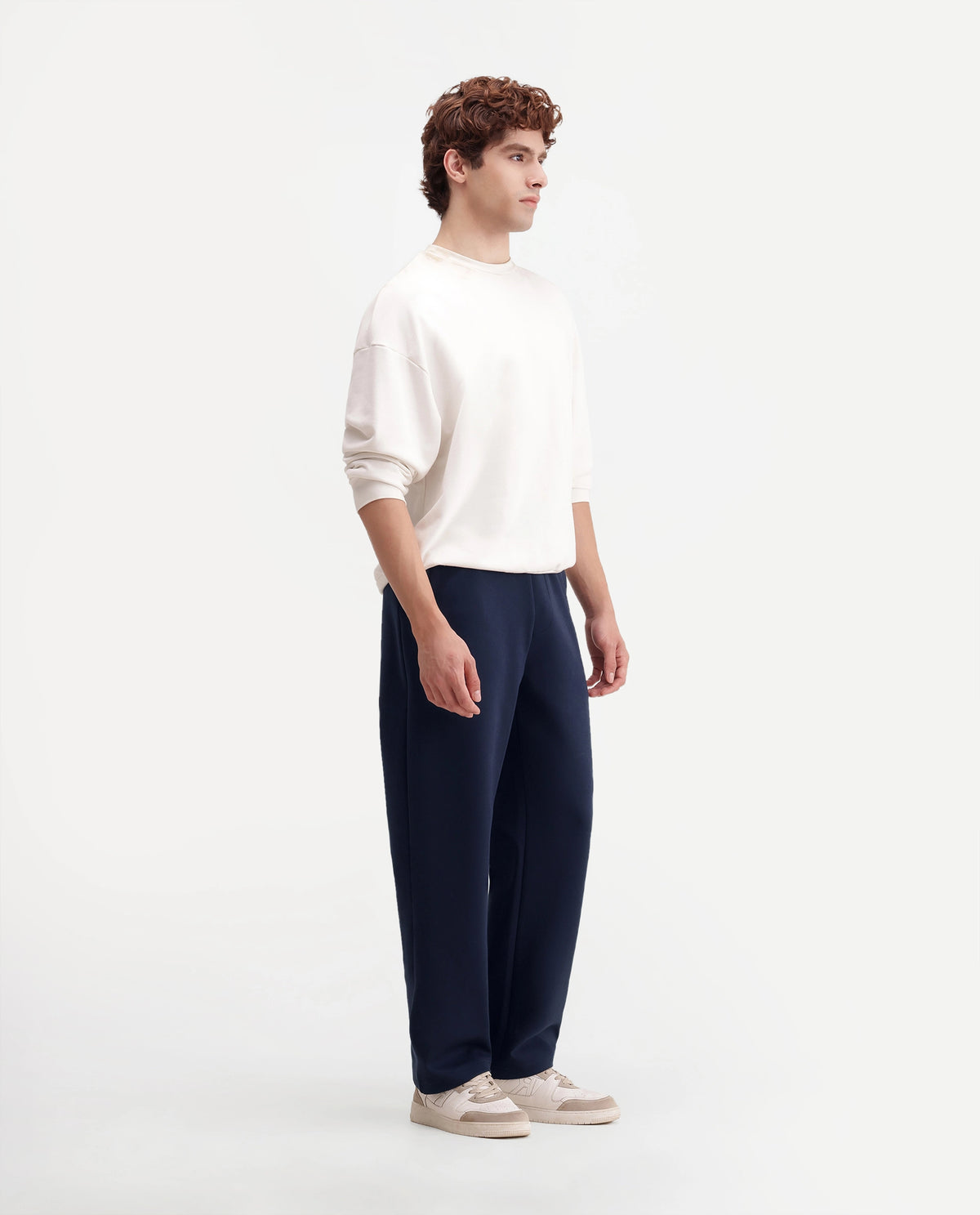 Rare Rabbit Men's Shazi-T Navy Cotton Blend  Regular Plain Track Pant