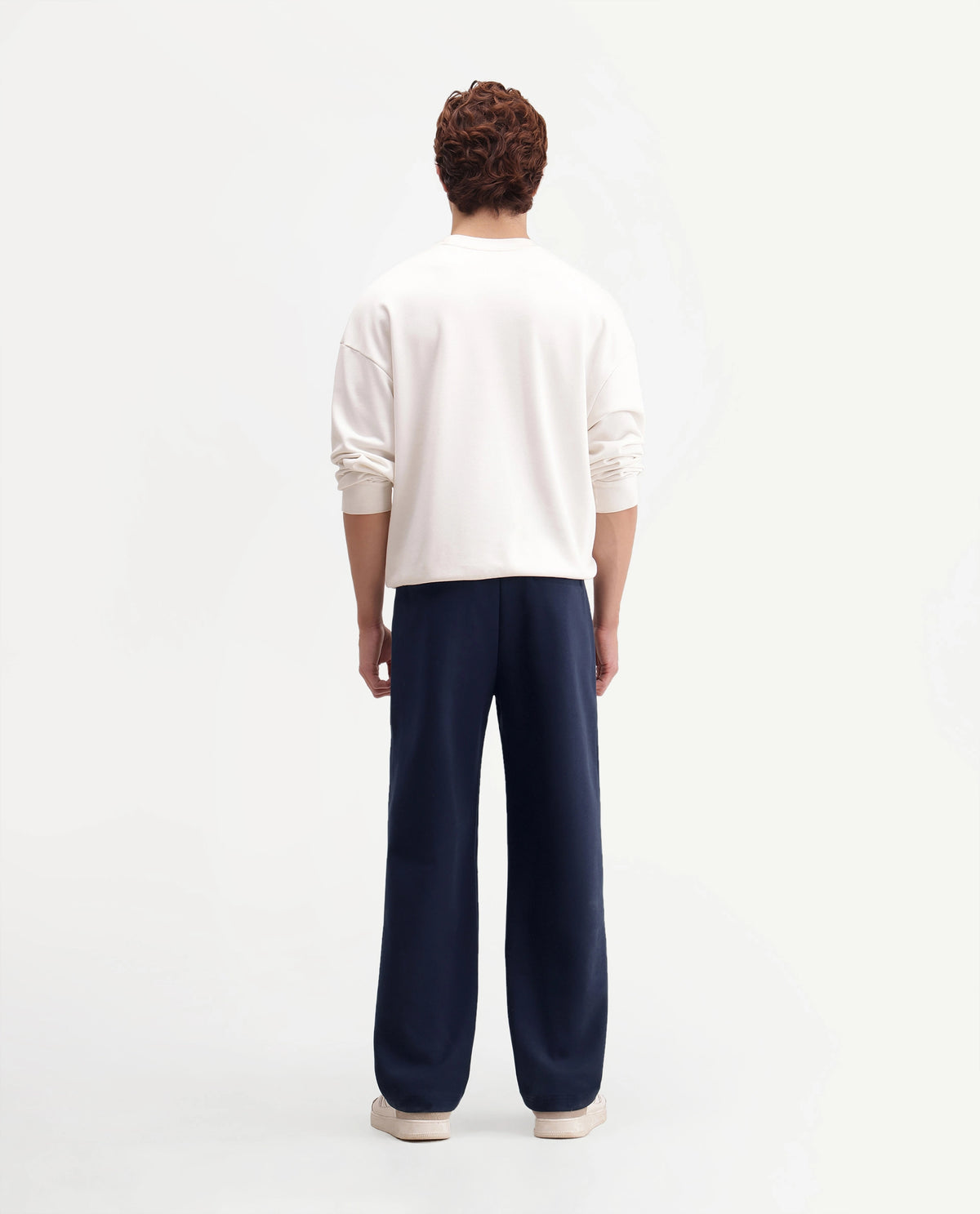 Rare Rabbit Men's Shazi-T Navy Cotton Blend  Regular Plain Track Pant