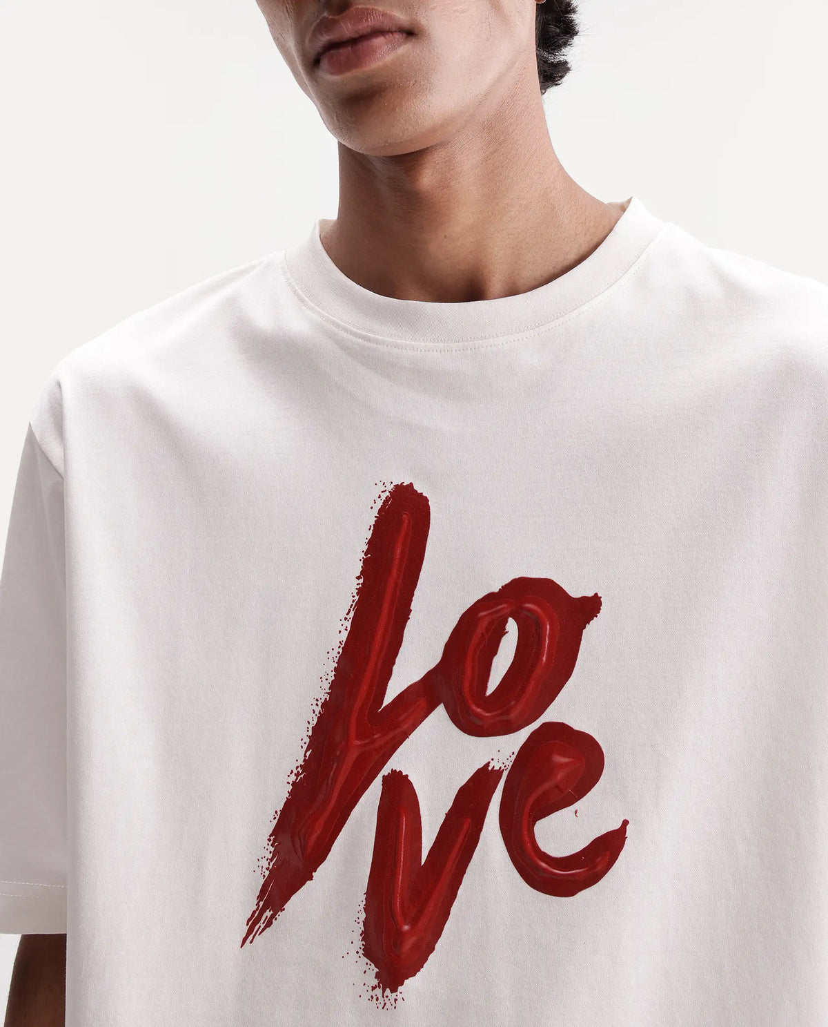 Rare Rabbit Men's Argos Off White Cotton Crew Neck Regular Graphic Print T-Shirt
