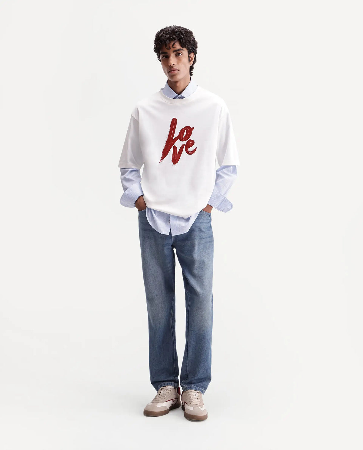 Rare Rabbit Men's Argos Off White Cotton Crew Neck Regular Graphic Print T-Shirt