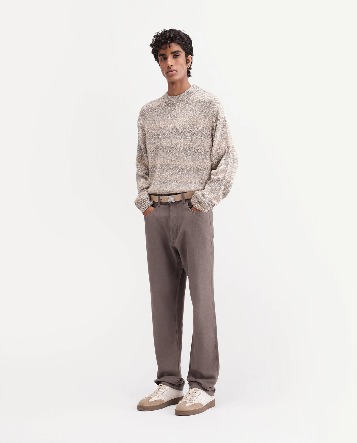 Rare Rabbit Men's Zola Dusky Olive Cotton Morris Regular Plain Jeans