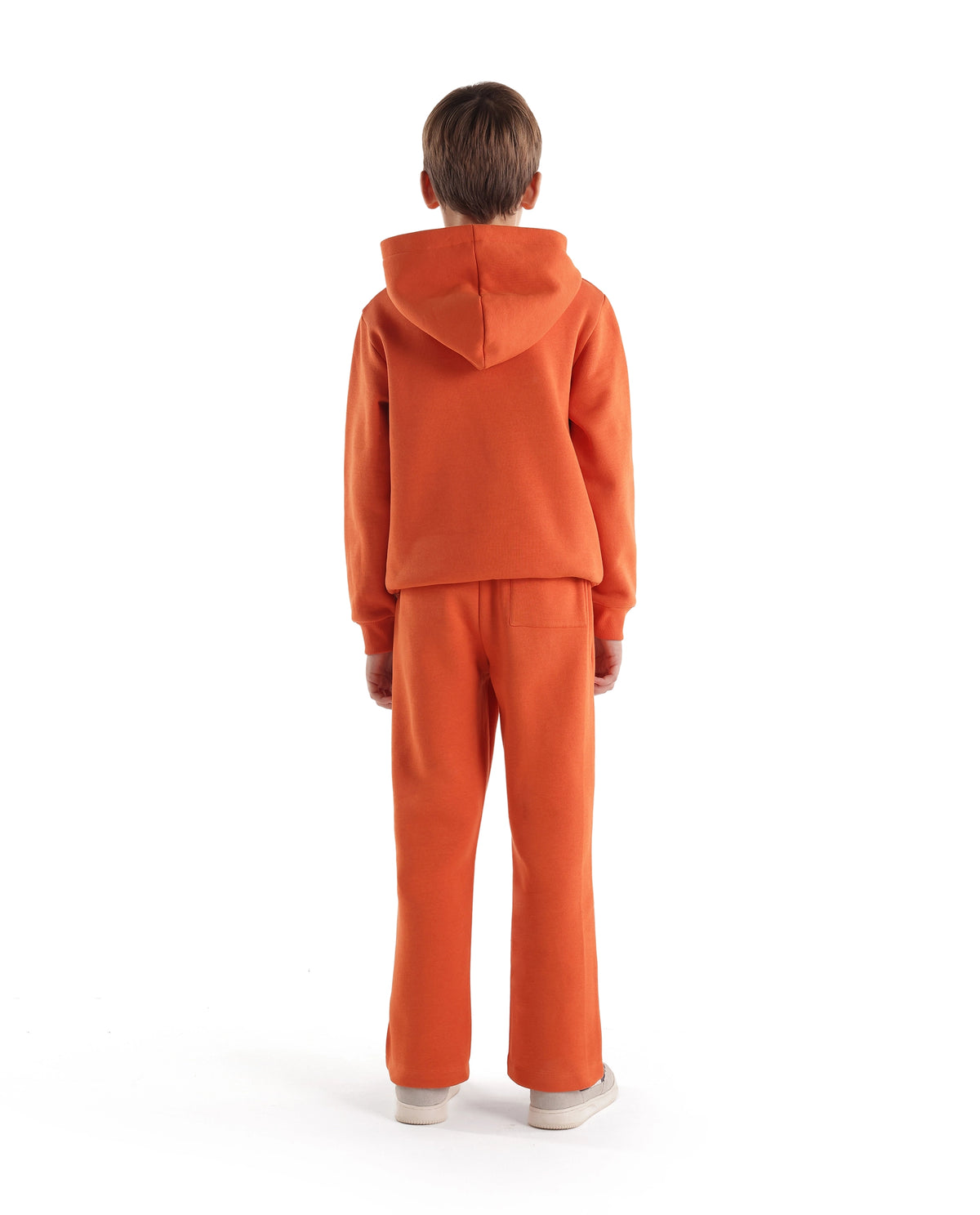 Rare Ones Kids Rero-B Orange Cotton Blend Straight Plain Track Pant
