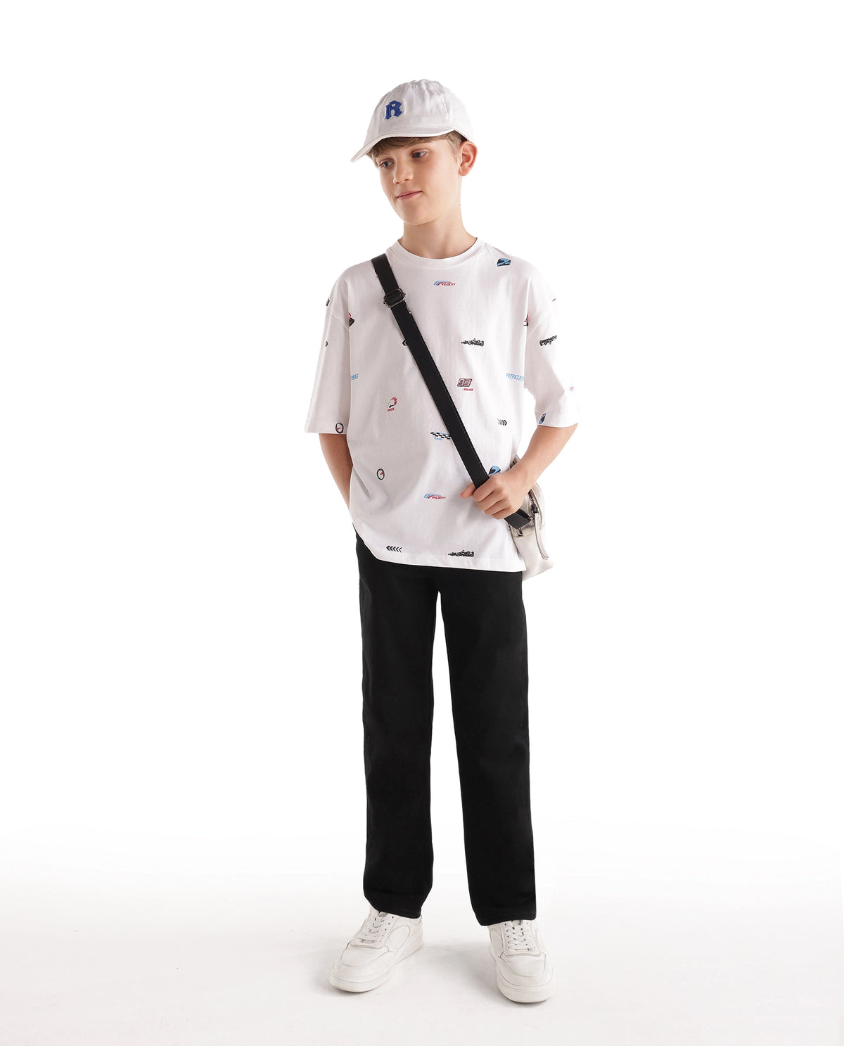 Rare Ones Kids Denno Black Cotton Blend Fabric Button And Zip Closure Regular Fit Plain Jeans