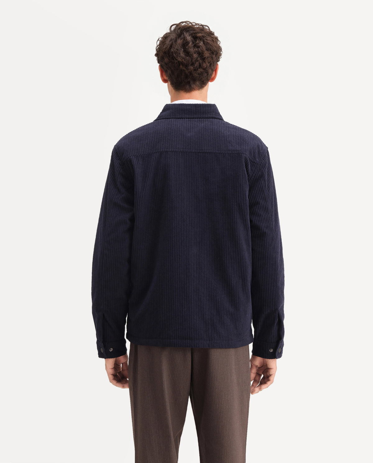 Rare Rabbit Men Liro Primary Navy Polyester Spread Collar Plain Regular Jacket