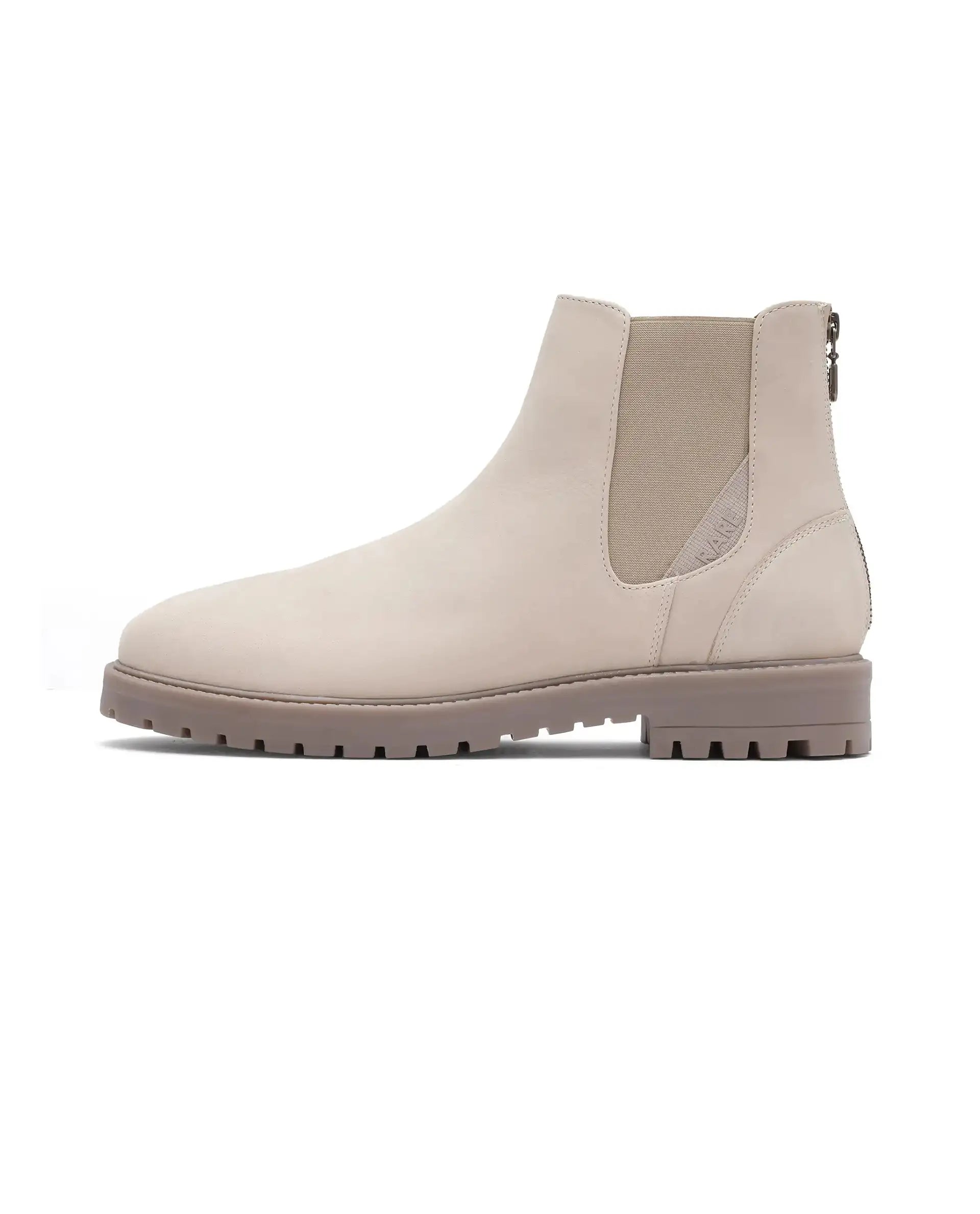 Rare Rabbit Men's Gum Pro Ivory Classic Chelsea Boot