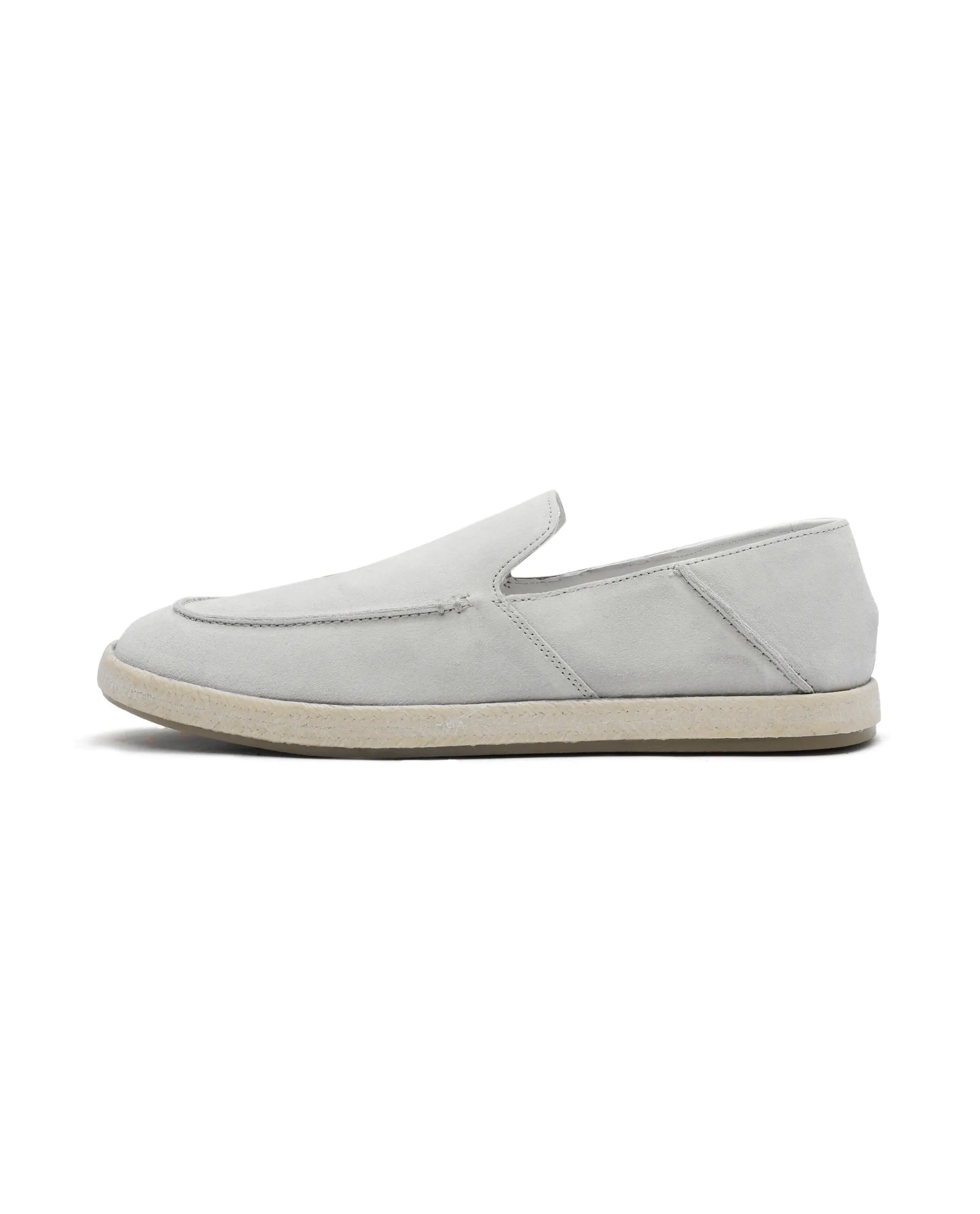 Rare Rabbit Men Havana White Suede Leather Slip-On Closure Shoes