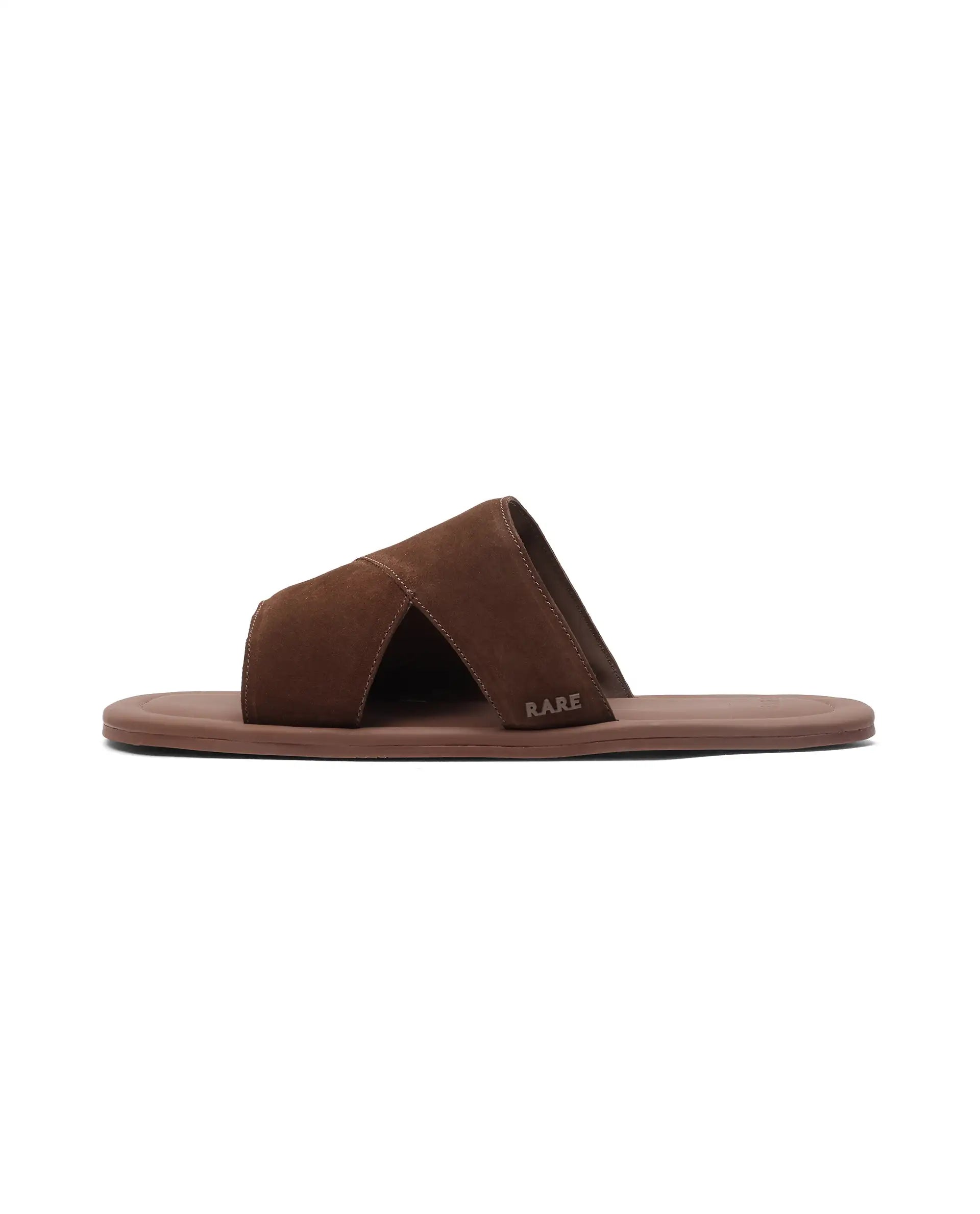 Rare Rabbit Men Rho Tan Slip-On Closure Sandal