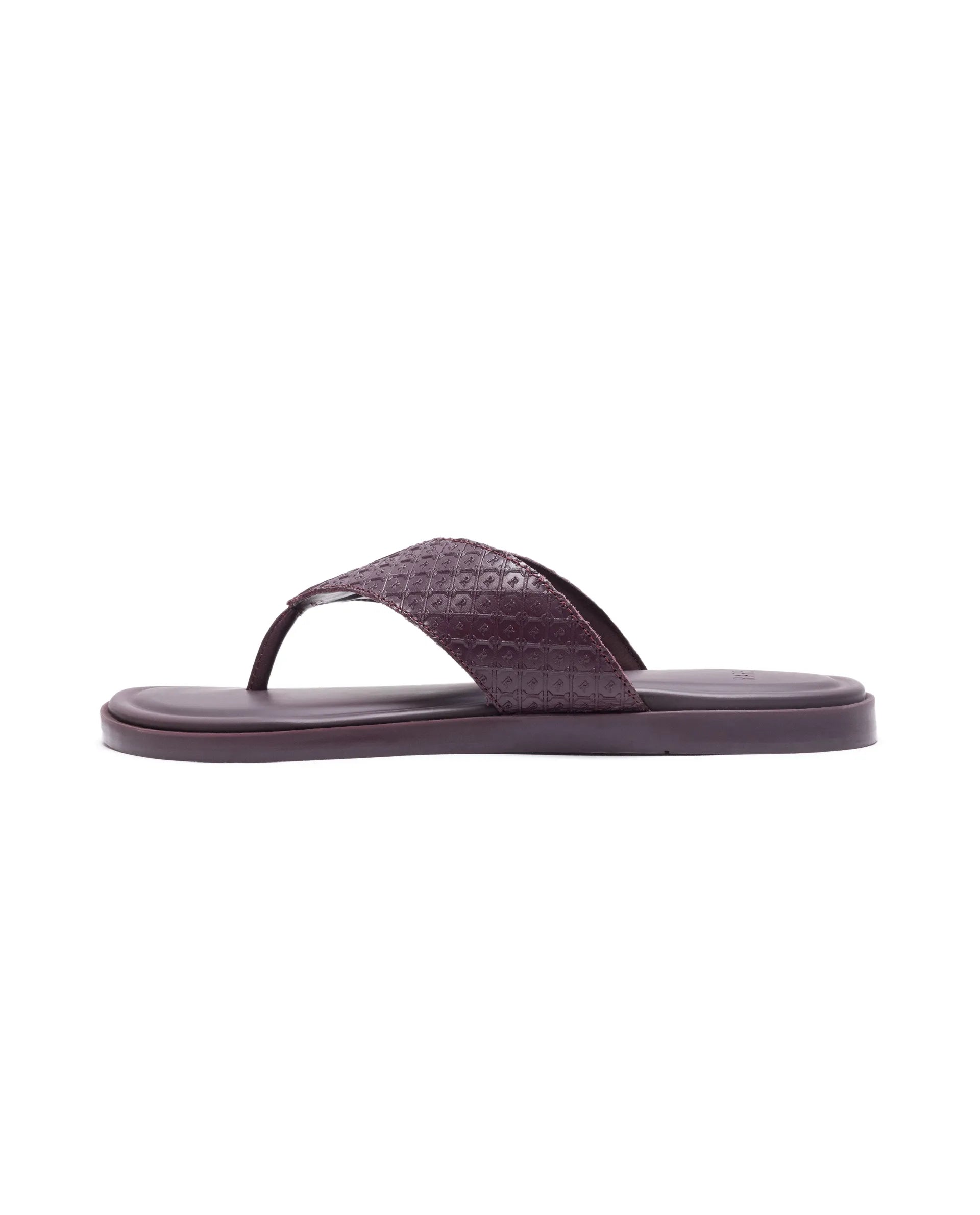 Rare Rabbit Men's Starry Bordo Slip-On Closure Sandal