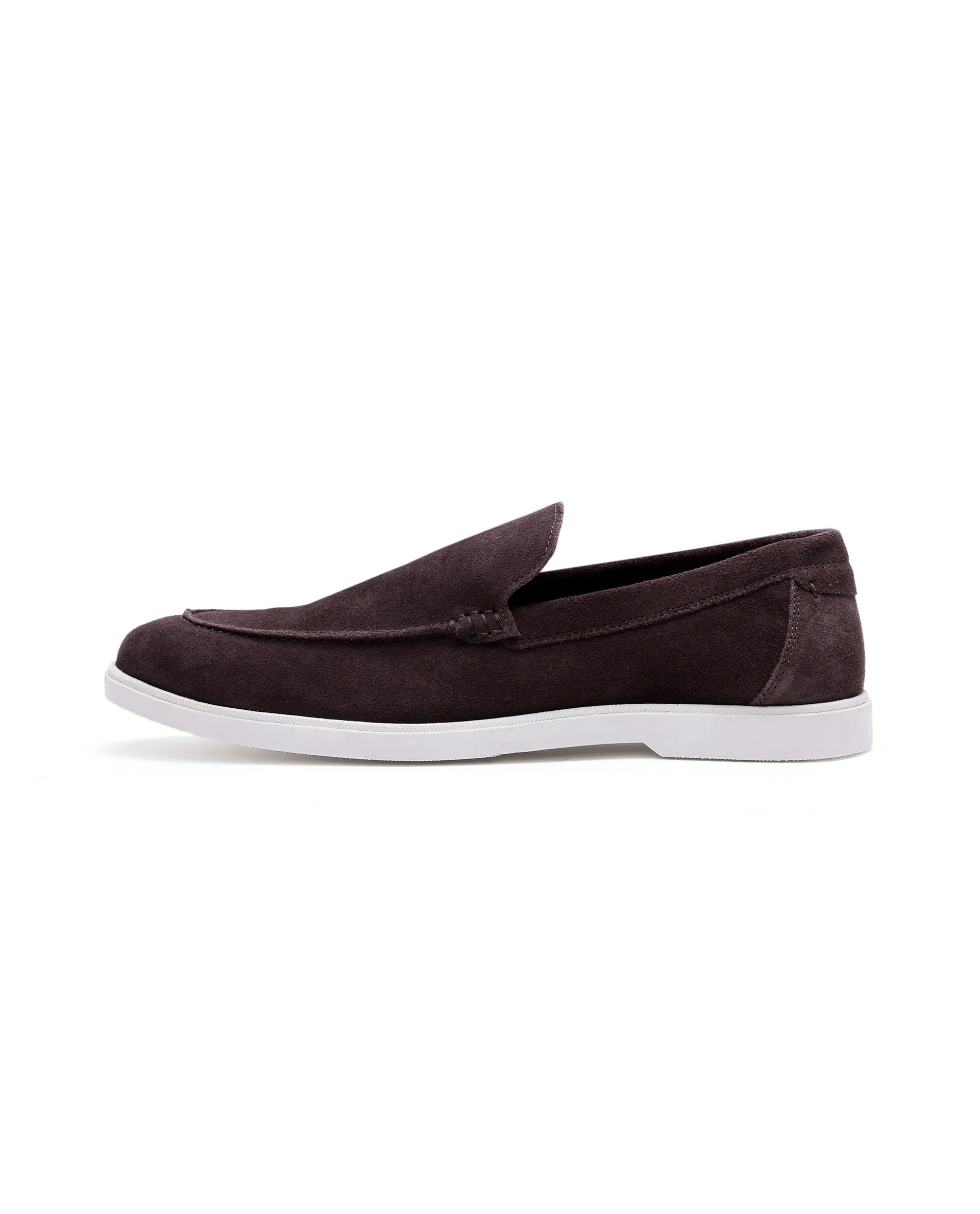 Rare Rabbit Men Velour Prune Suede Leather Slip-On Closure Loafer