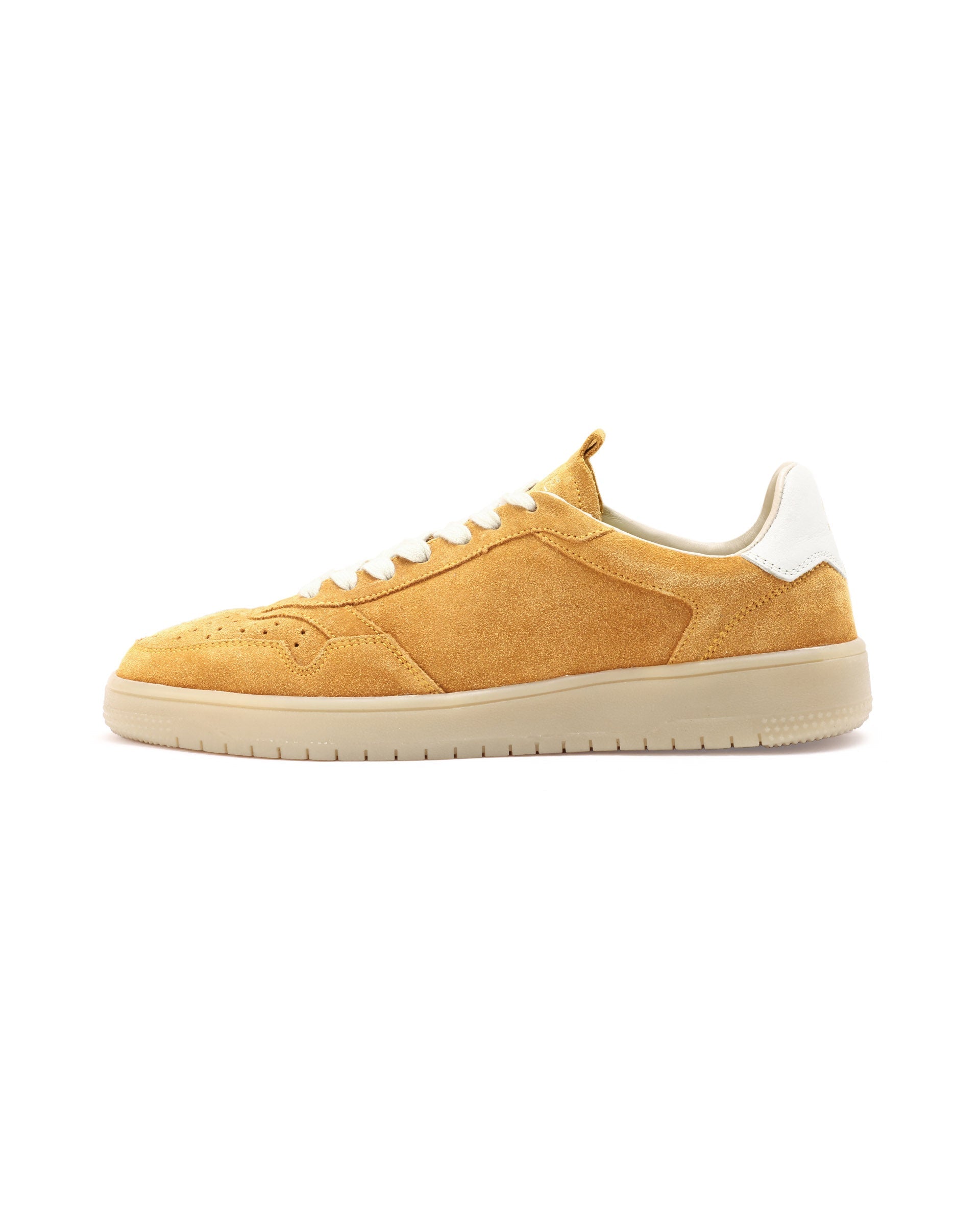 Rare Rabbit Men's Woolton-2 Mustard Lace-Up Closure Suede Sneaker