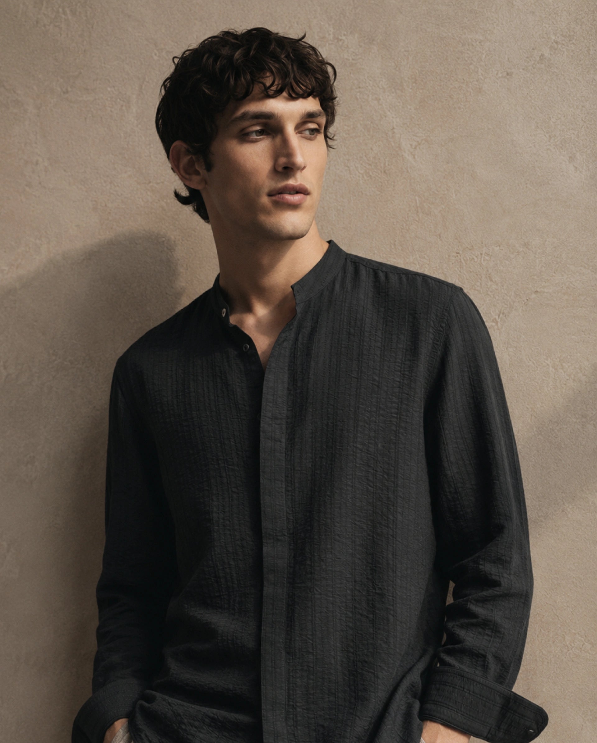 Rare Rabbit Men's Tate Dark Green Viscose Blend Button Regular Fit Shirt