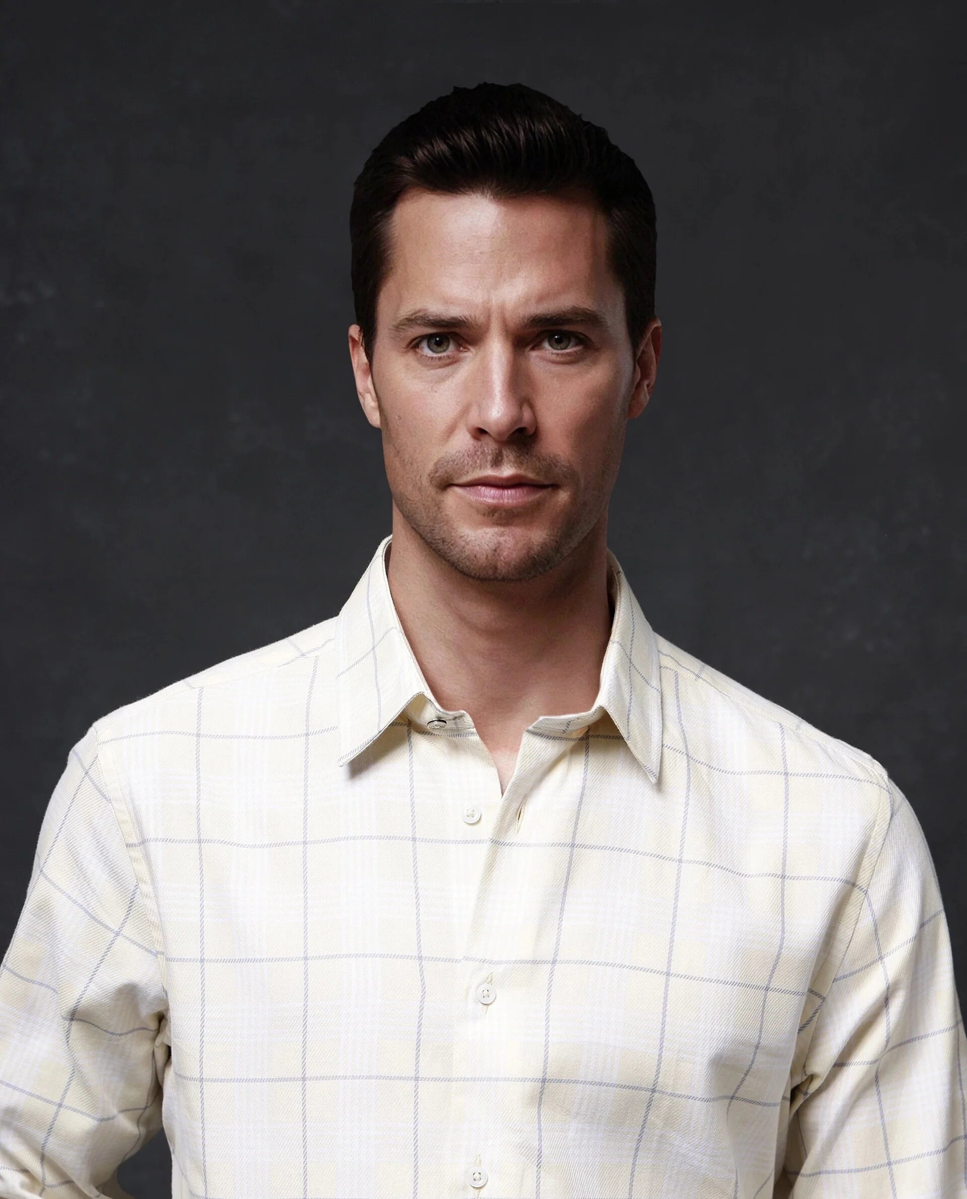 Rare Rabbit Men Yelt Yellow Cotton Fabric Full Sleeve Button Closure Regular Fit Checks Shirt