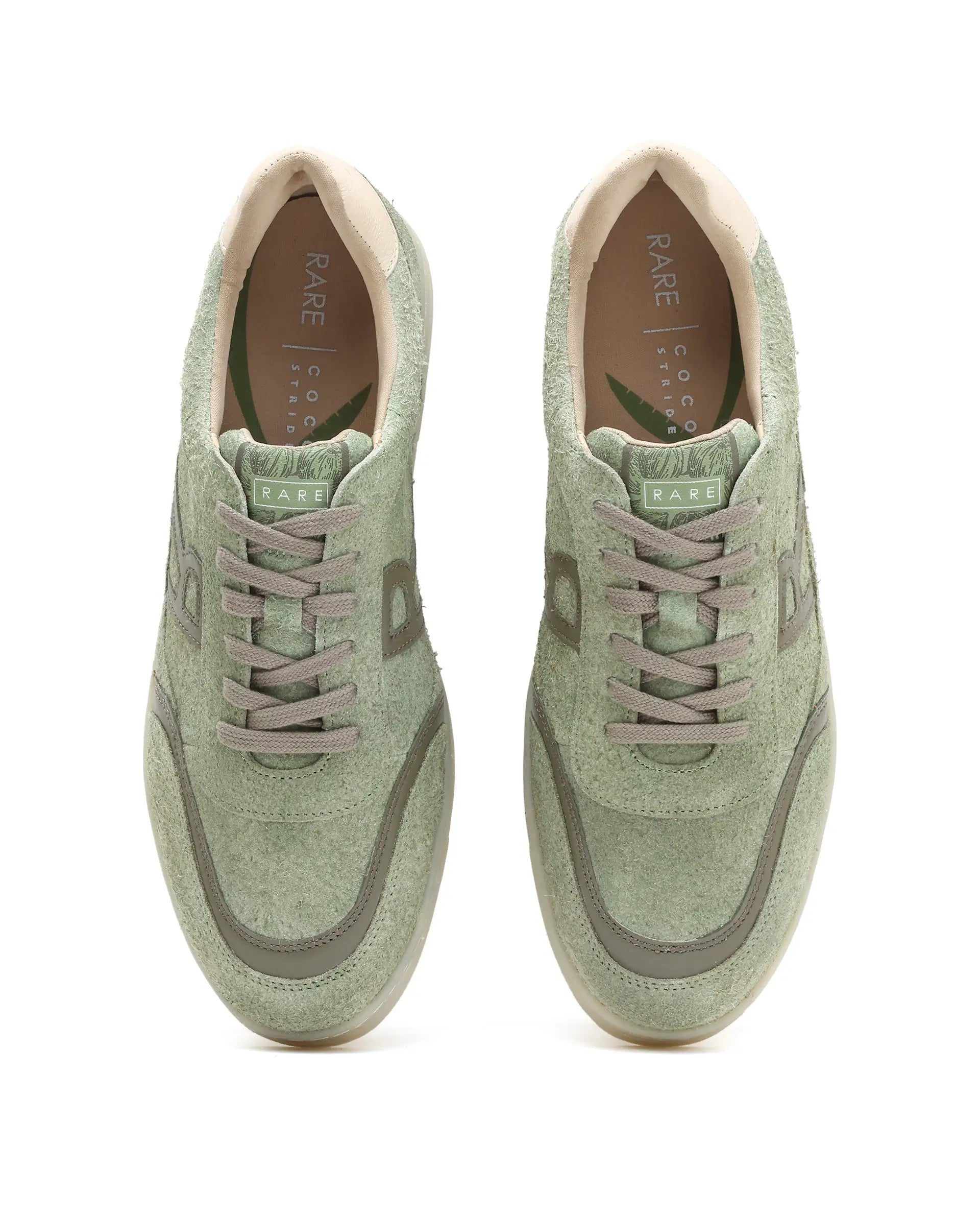 Rare Rabbit Men Orla Sage Lace-Up Suede Closure Sneaker