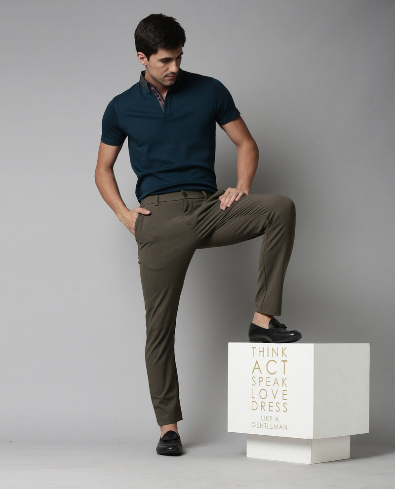 SLIM FIT STRETCHABLE MEN'S TROUSERS