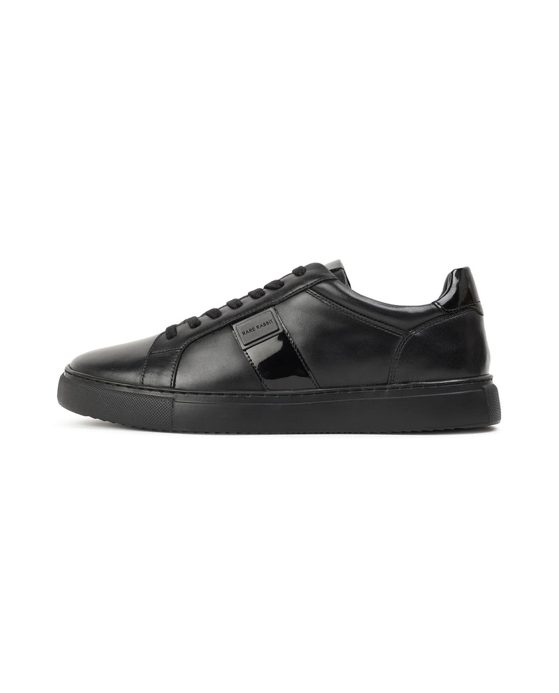PATENT PANEL LEATHER SNEAKER