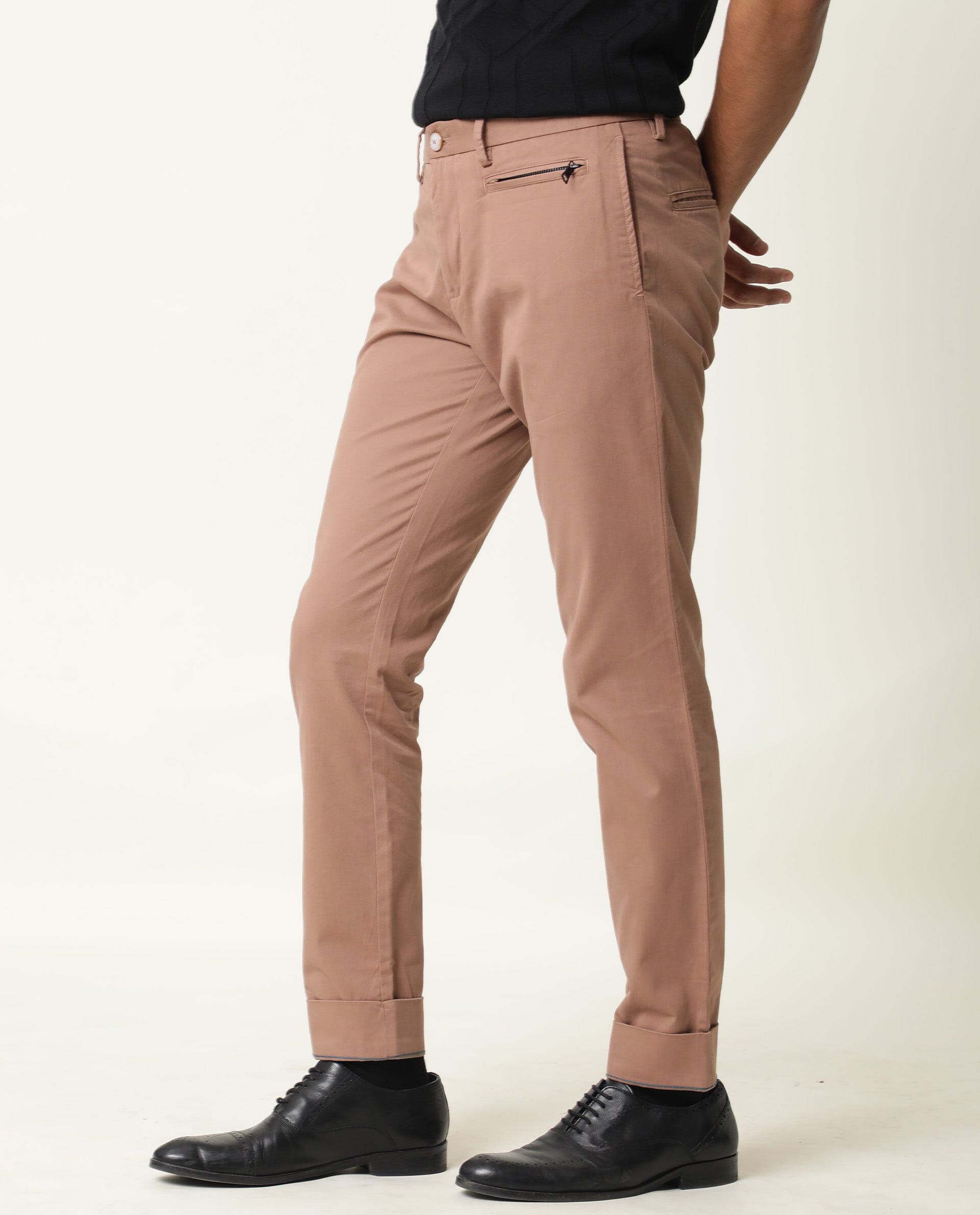 Heathered Light Brown Pant | Brown pants, Heathered, Casual shirts