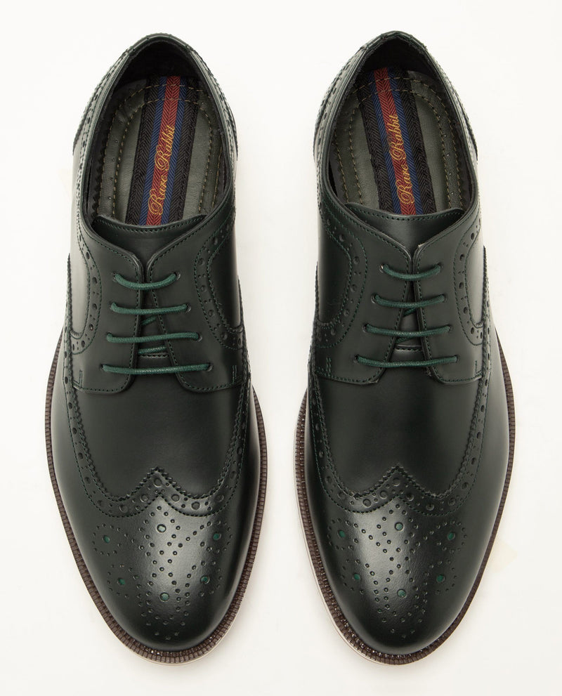 DARE-LEATHER SHOES-GREEN SHOES RARE RABBIT 