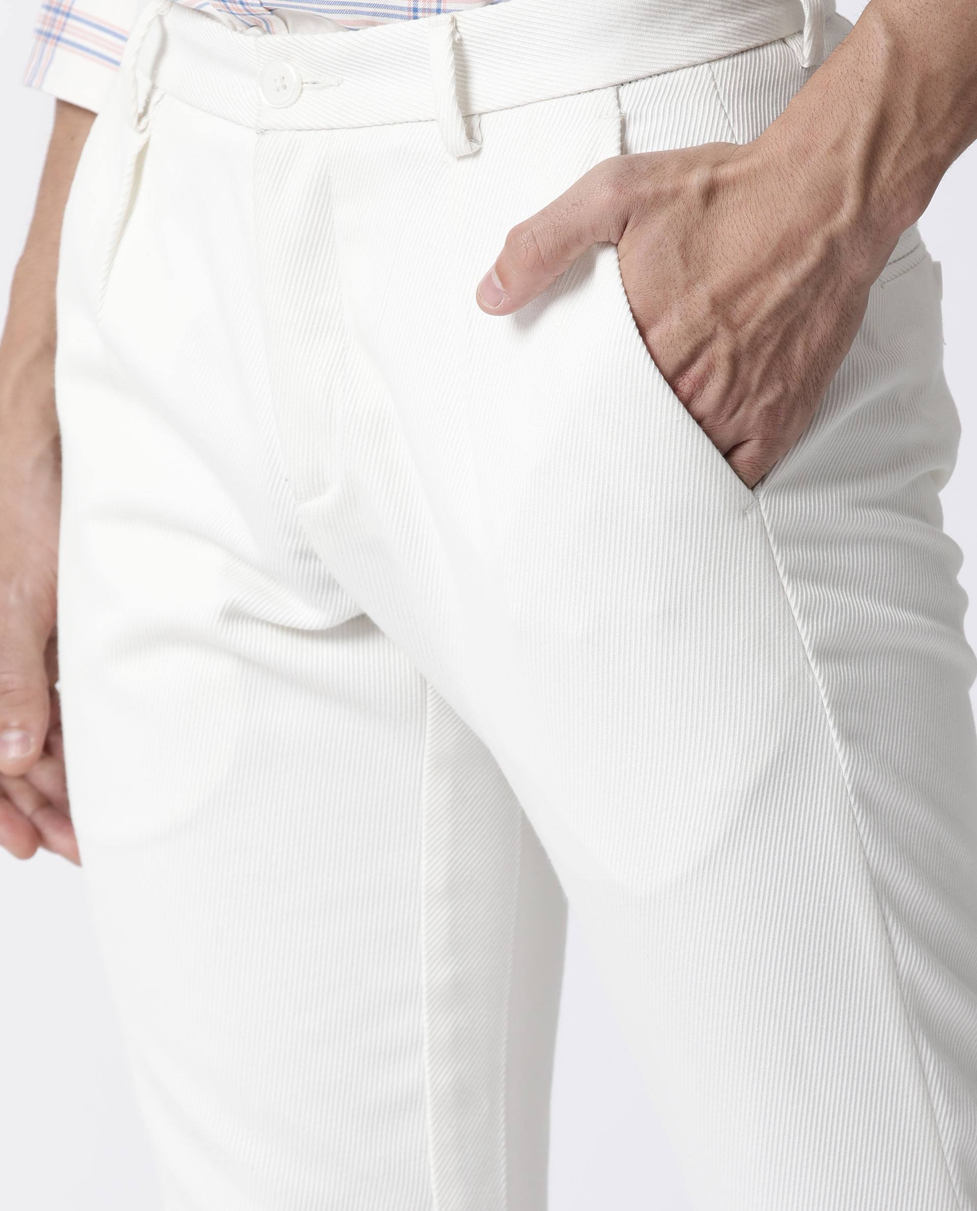 Tailored & Formal trousers Off-White - Wool pants - OMCA211C99FAB0011001