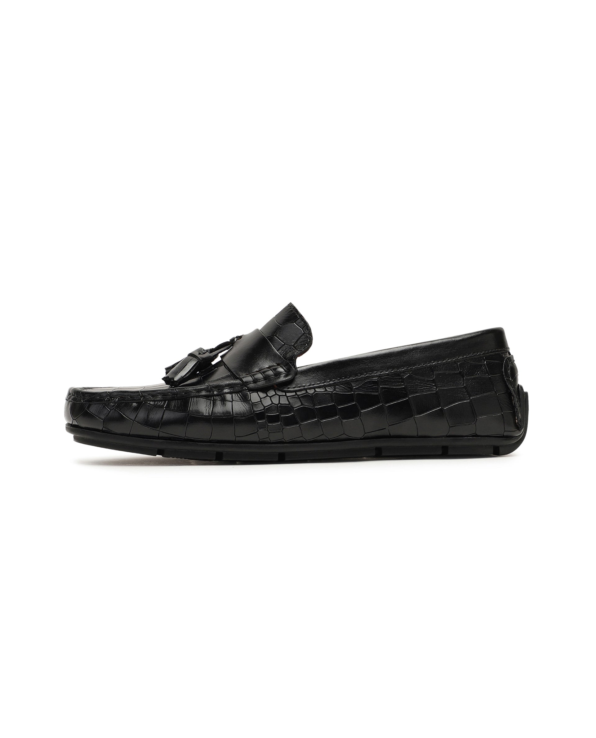 Croc discount leather loafers