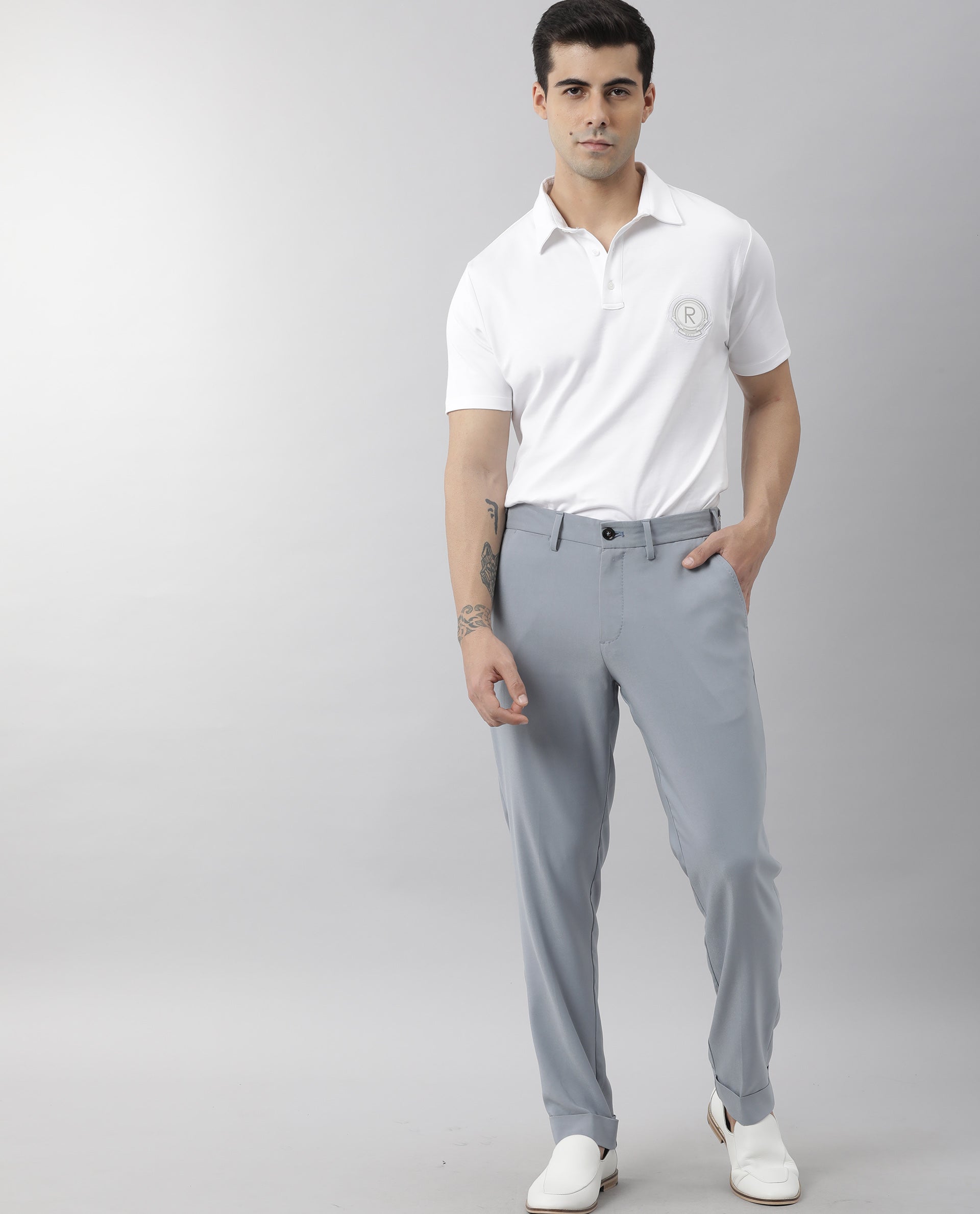 Buy Navy Blue Trousers for Men Online at Selected Homme | 183635301