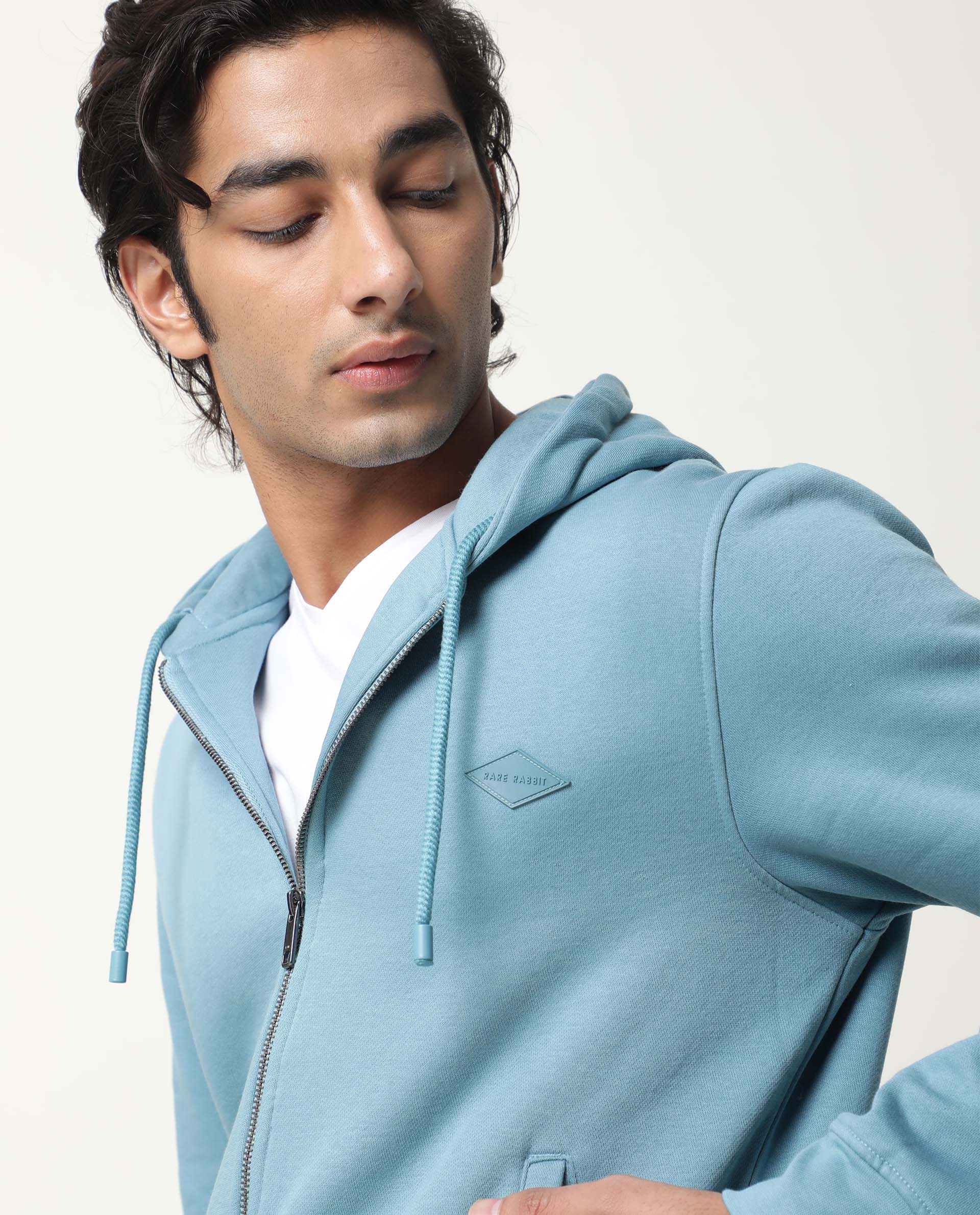 Rare Rabbit Teal Sweatshirt Mens Buy Green Sweatshirt Hoodies For