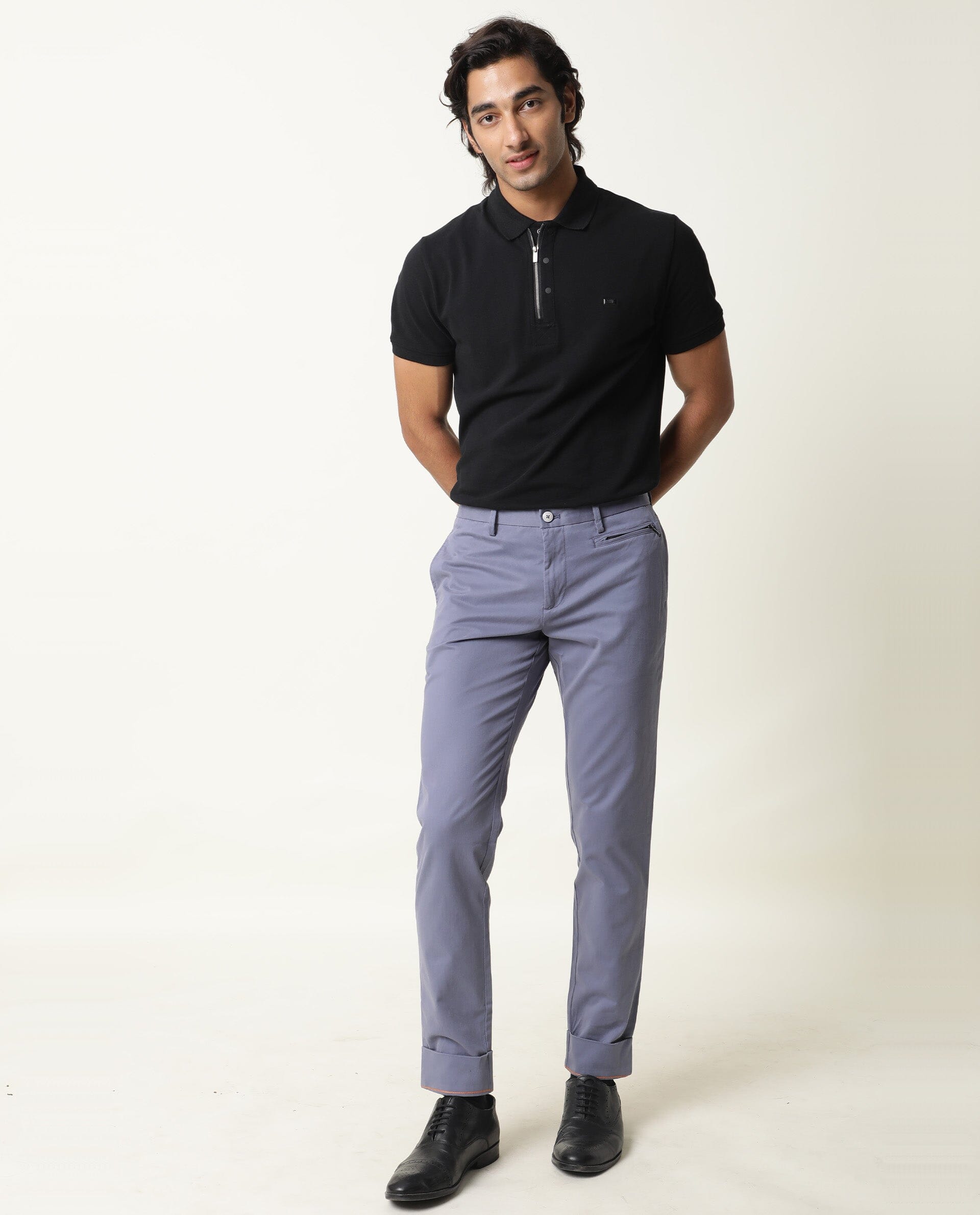 Buy Men Formal Trouser & Casual Shirt Combo (Pack of 2) (Medium) Blue Grey  at Amazon.in