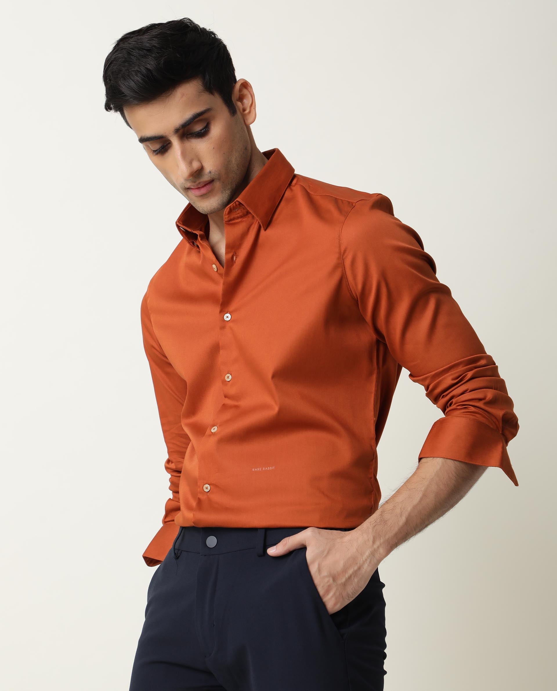 The Orange Shirt | Long Sleeved Dress Shirt | OppoSuits
