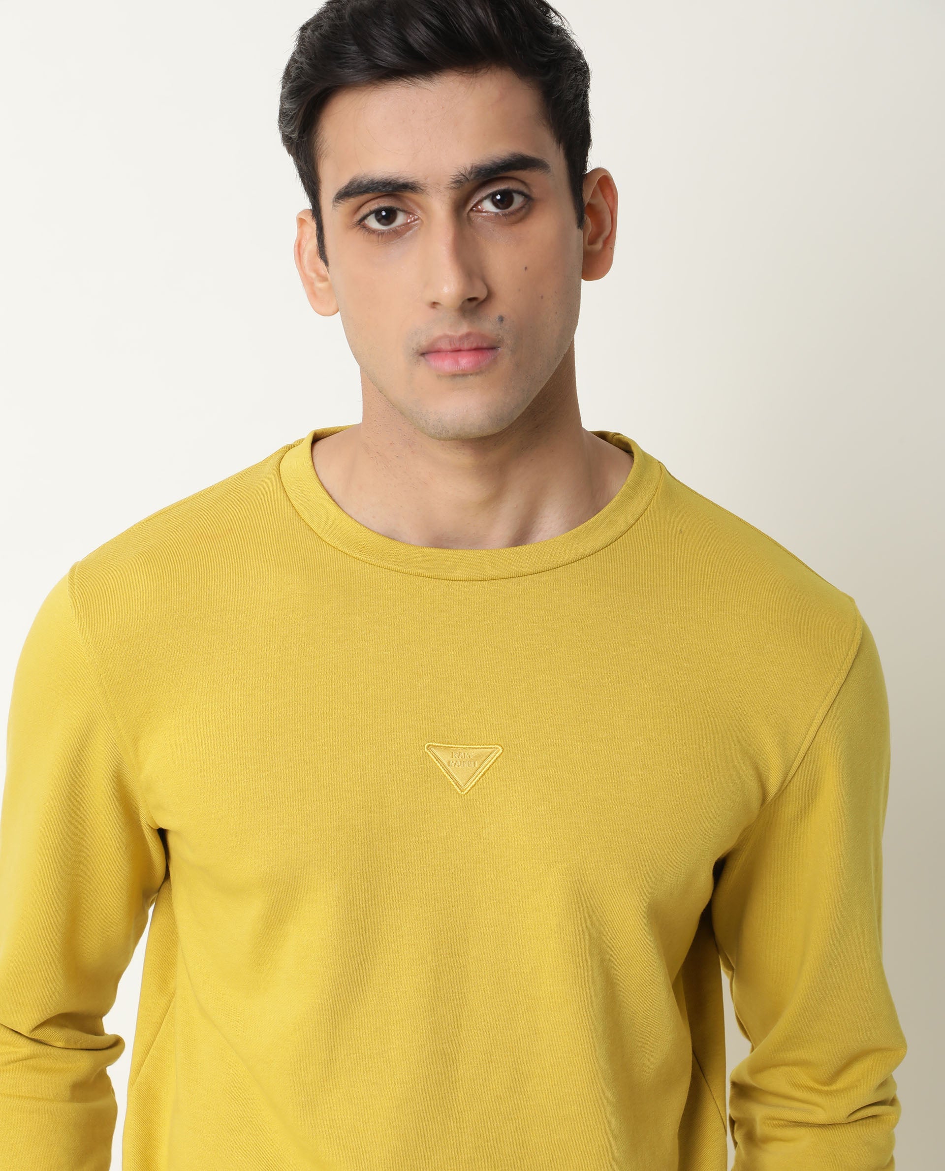 Yellow on sale sweatshirt men