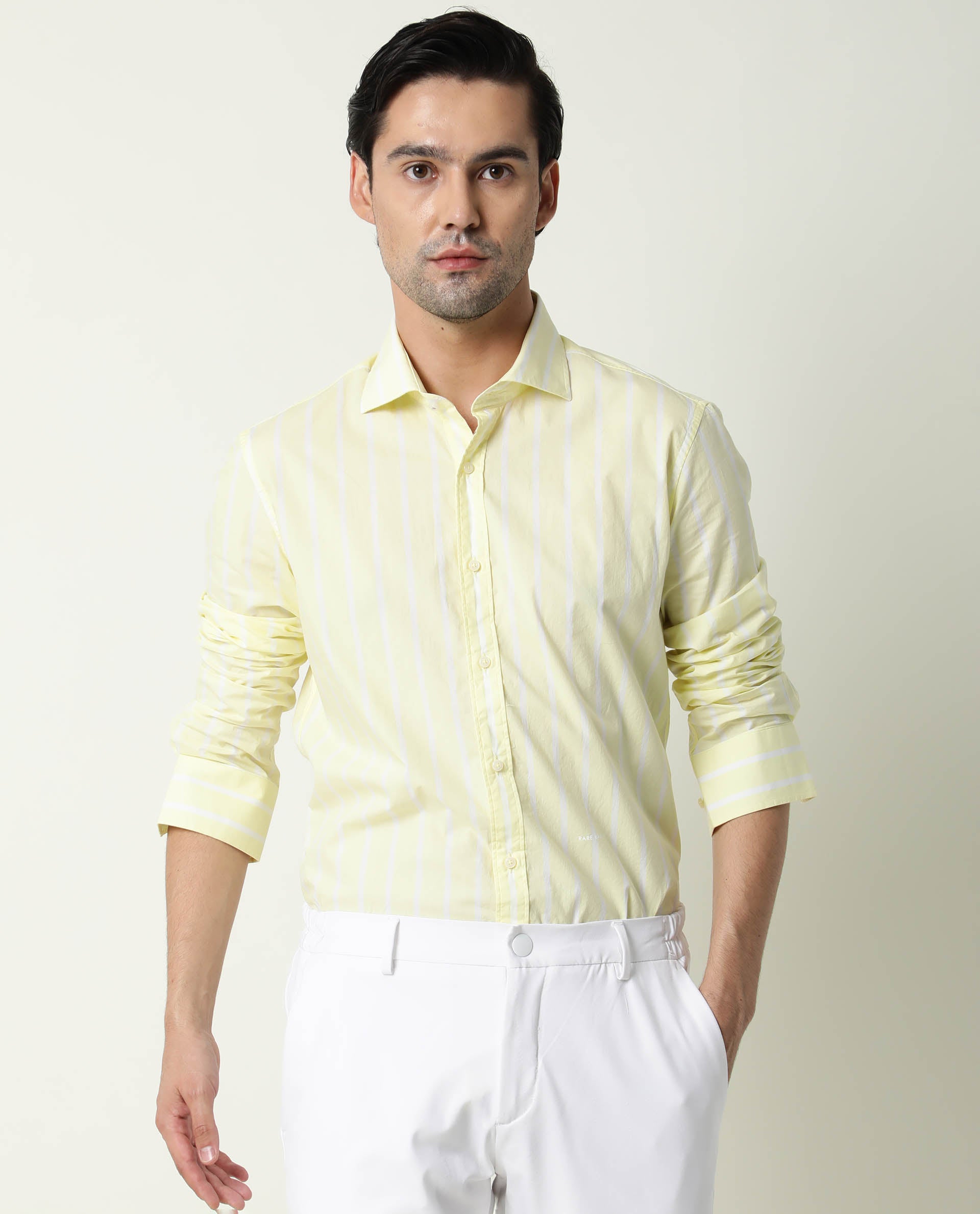 lemon yellow shirt for men