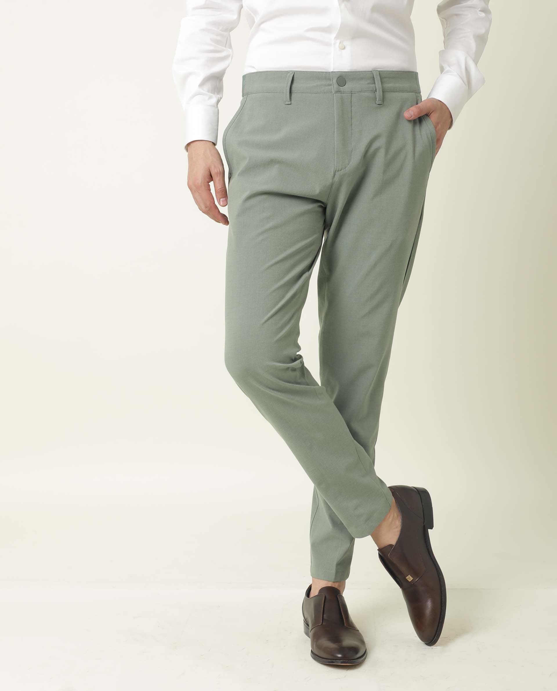 Men Flat Front Formal Trouser