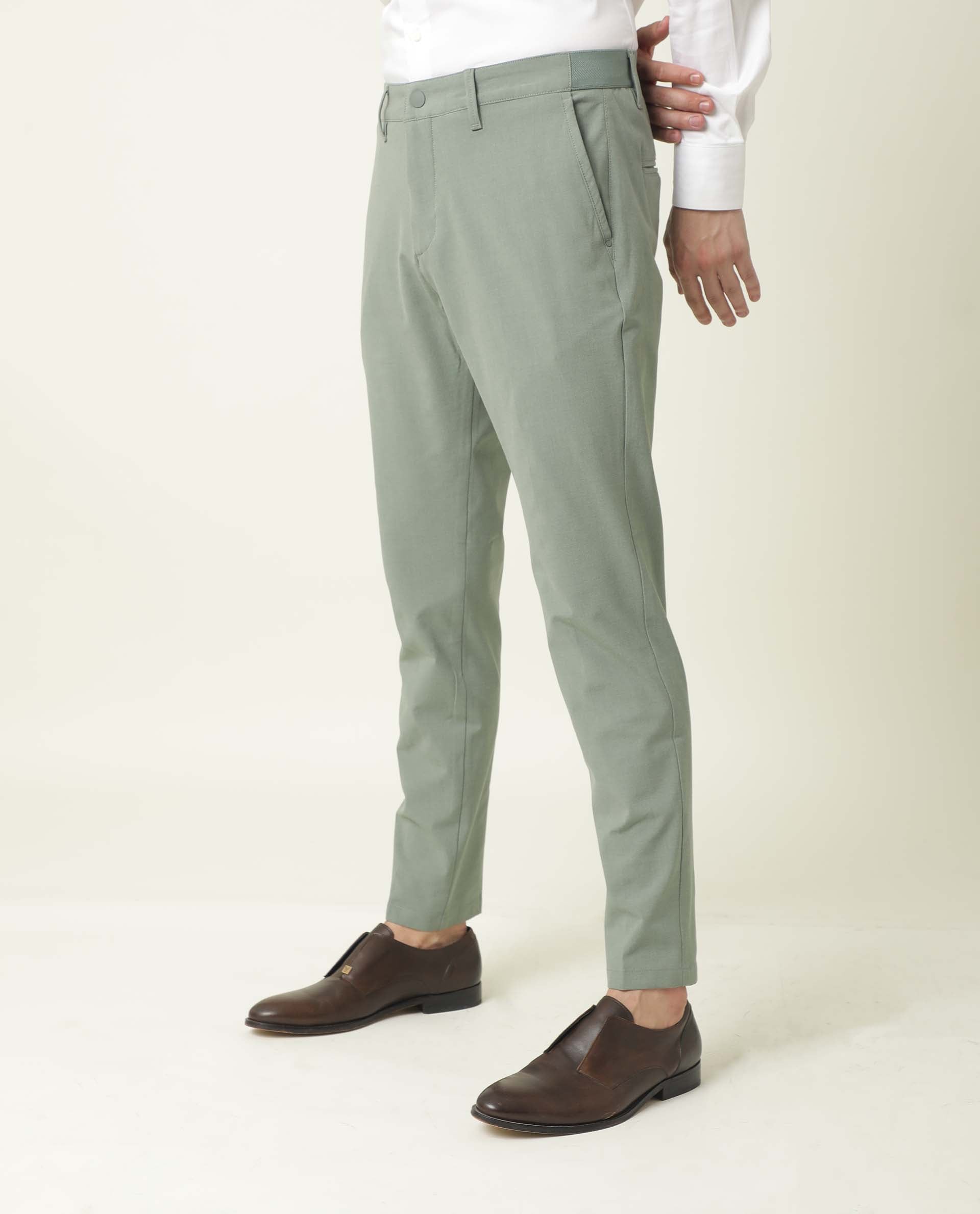 Urbano Plus Men's Green Cotton Light Weight Non-Stretch Regular Fit Ca –  Urbano Fashion