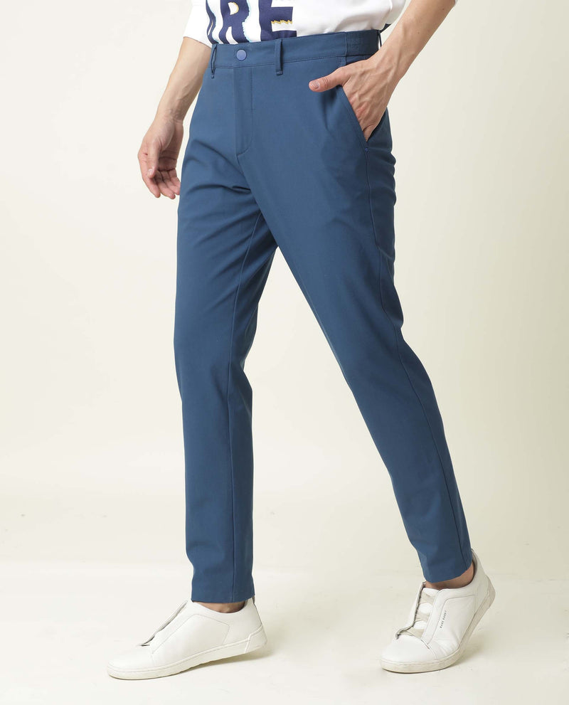 Buy Navy Blue Trousers & Pants for Men by Jb Studio Online | Ajio.com