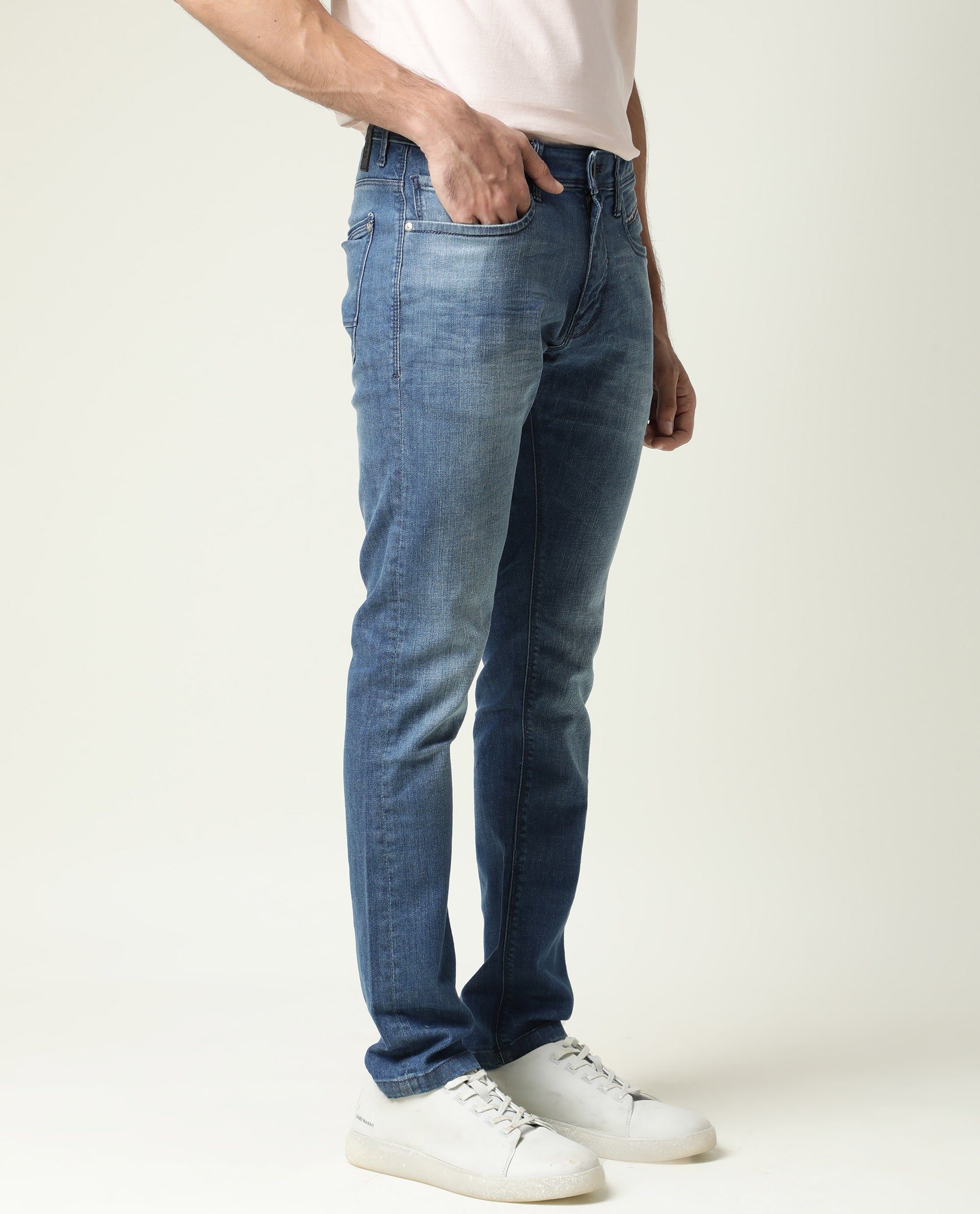 New Mr. Price RT The 5 Pocket Skinny Faded wash Jeans with Side Stripes -  Artefacts Emporium