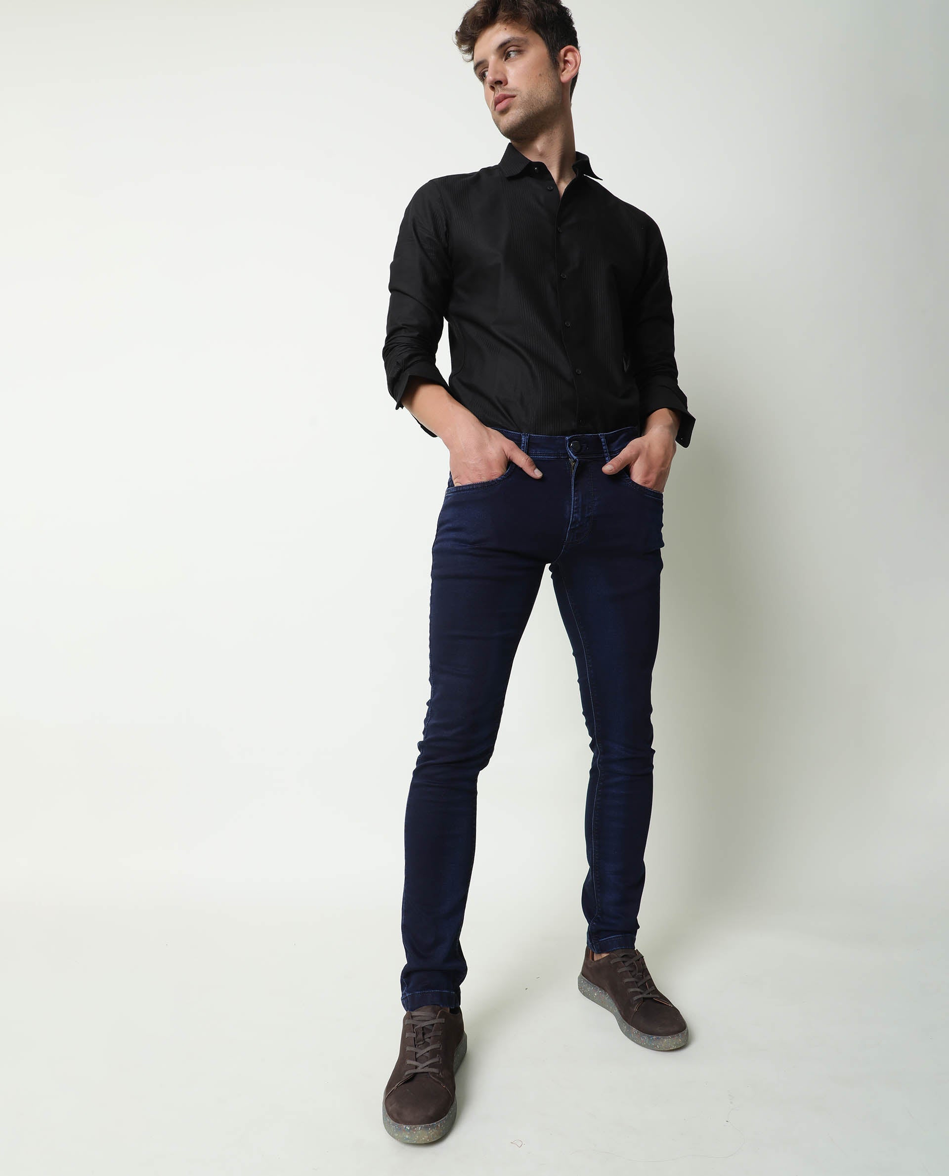SOJANYA Formal Trousers : Buy SOJANYA Men Cotton Blend Royal Blue Solid Formal  Trousers Online | Nykaa Fashion.