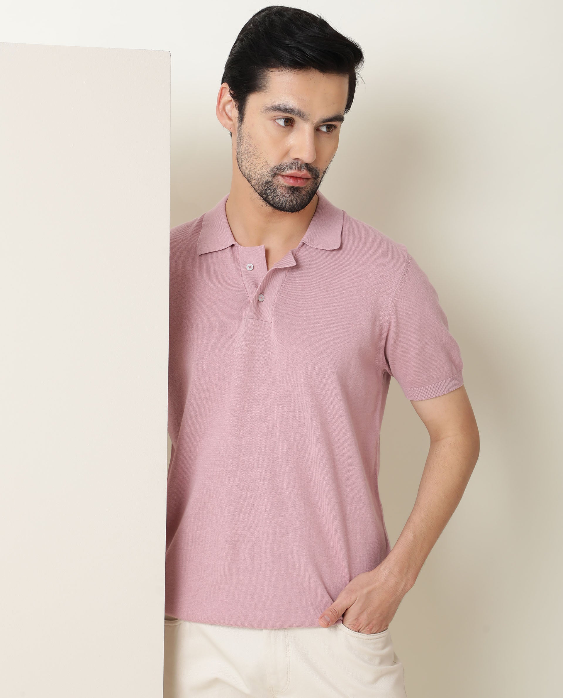 Men's Coosure Short Sleeve T-Shirt - Washed Pink