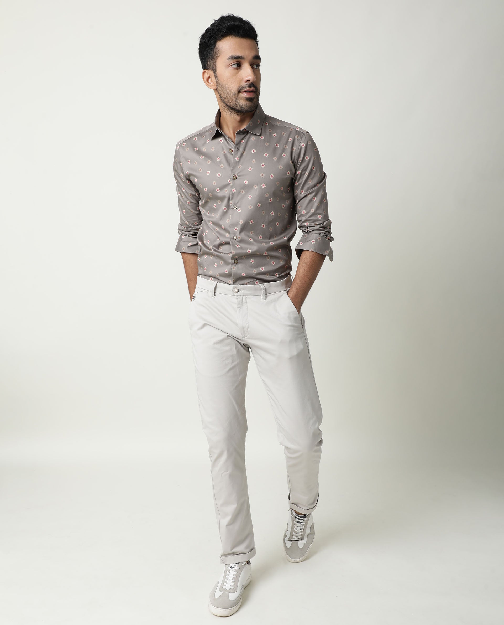 Buy Pesado Men Solid Brown Formal Trousers Online at Best Prices in India -  JioMart.