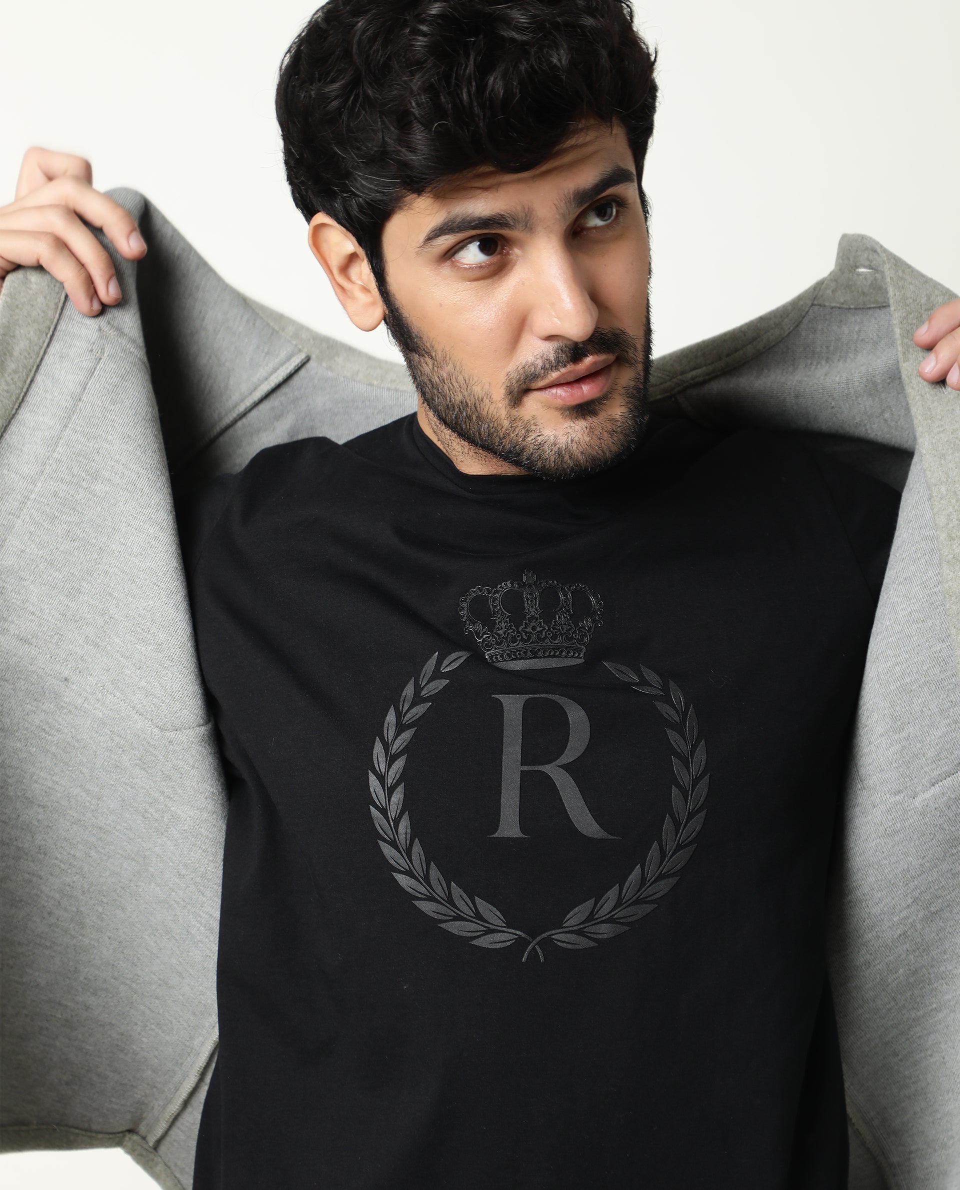 LookHUMAN Royals Black Mens/Unisex Cotton T-Shirt - Size 3X-Large