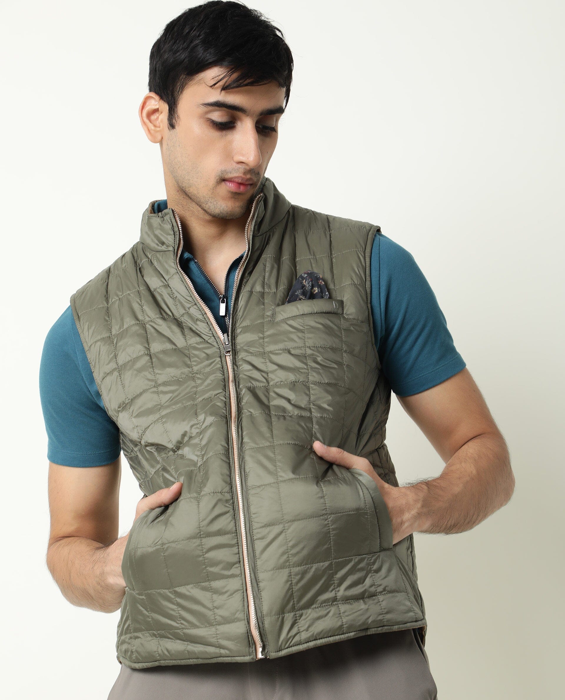 Buy BLACKBERRYS Dobby Polyester Stretch Skinny Fit Men's Casual Jacket |  Shoppers Stop