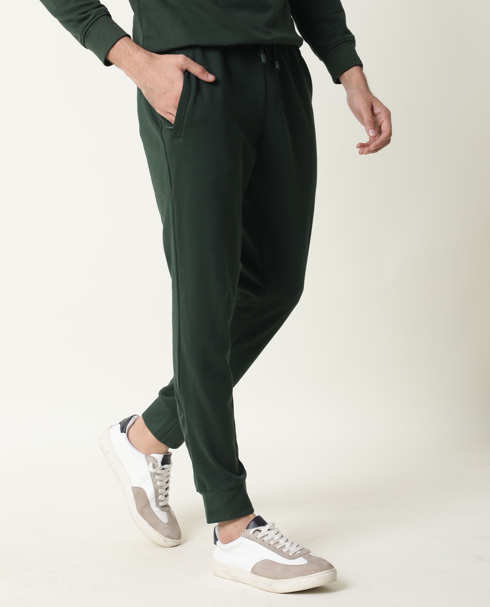 Buy Boys Green Slim Fit Solid Trousers Online - 791633 | Allen Solly