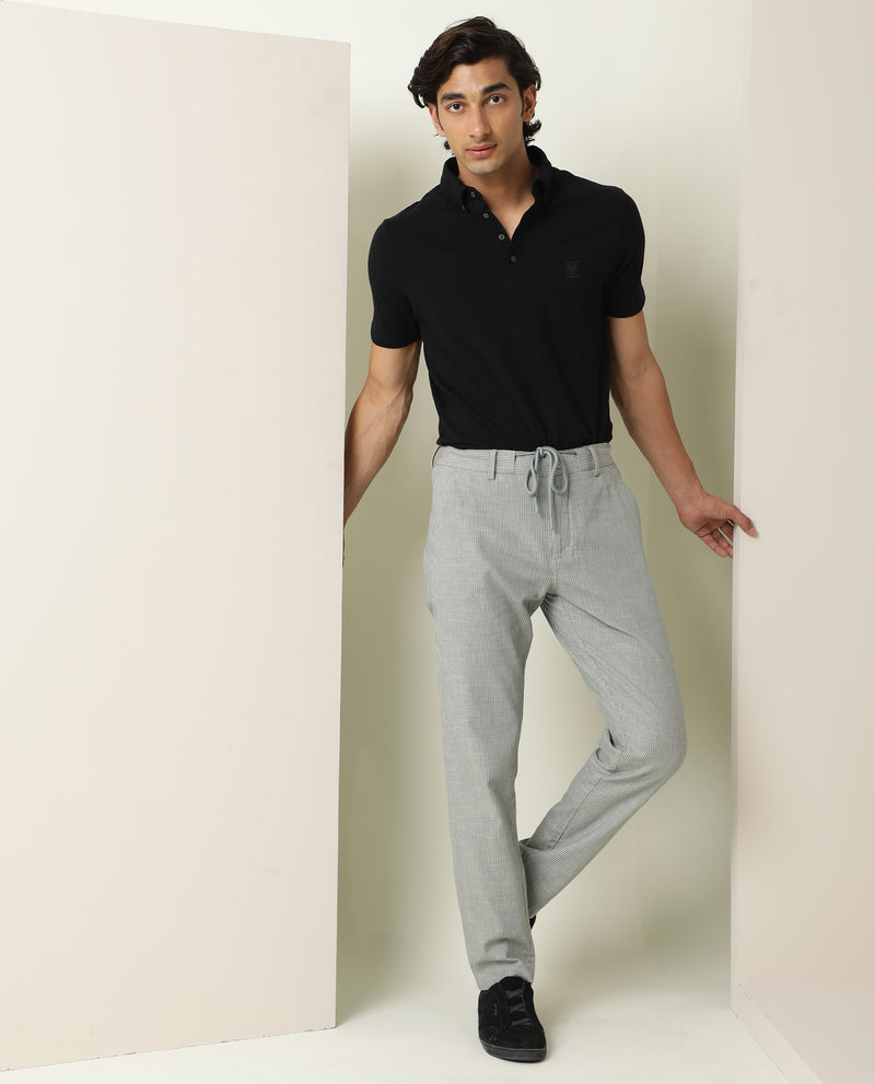 Frankie Graphite Grey Heavy Linen Trousers  Linenfox